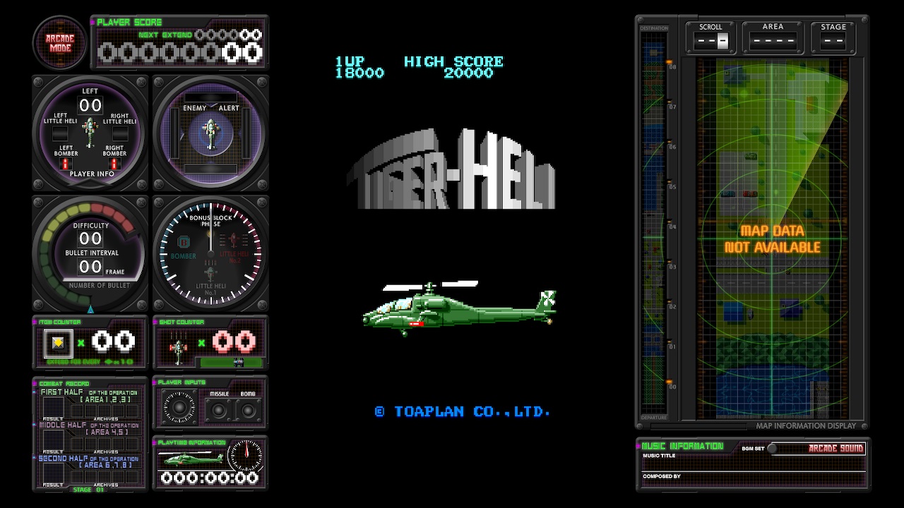 Kyukyoku TigerHeli: Toaplan Arcade Garage