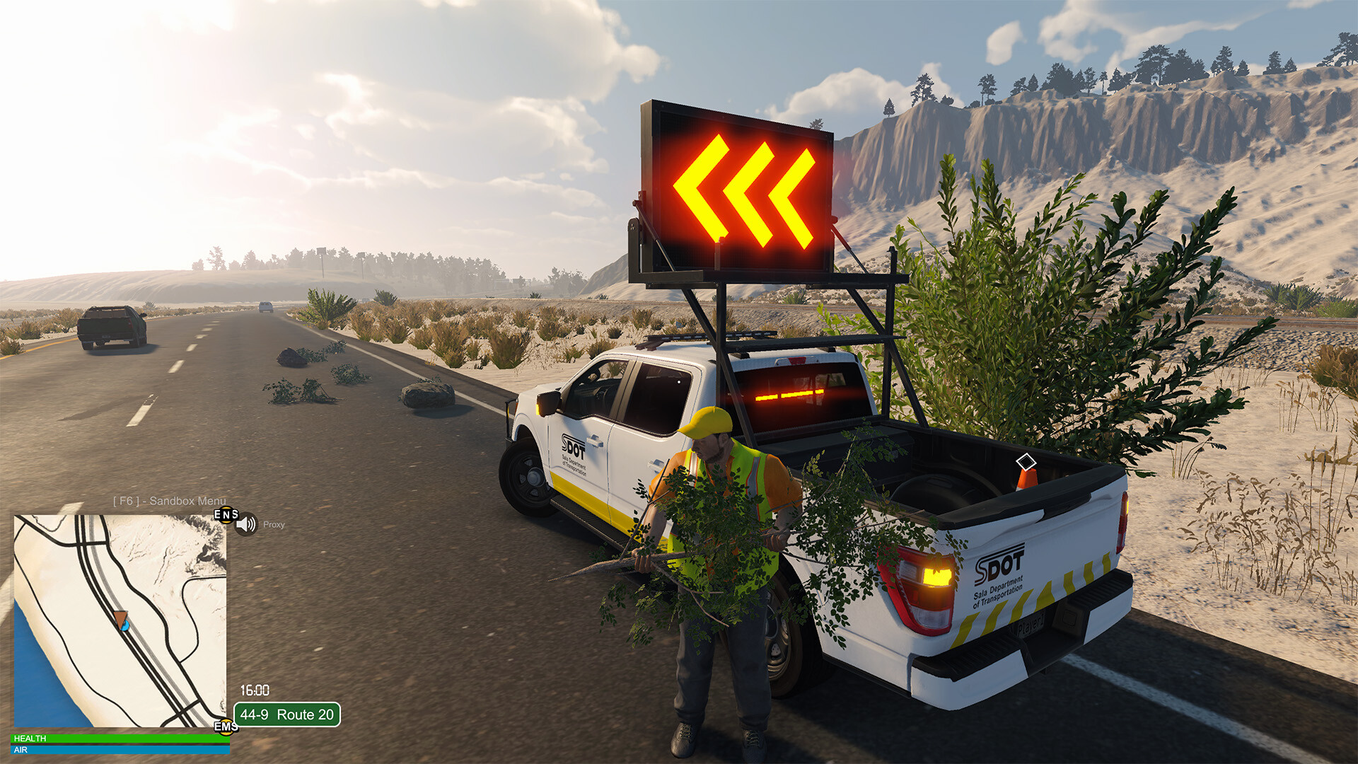 Flashing Lights: Department of Transportation