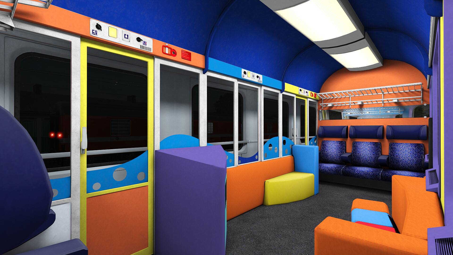 Trainz Plus DLC: OBB Eurofima Second Class Pack