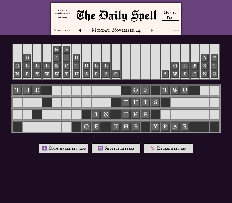 The Daily Spell