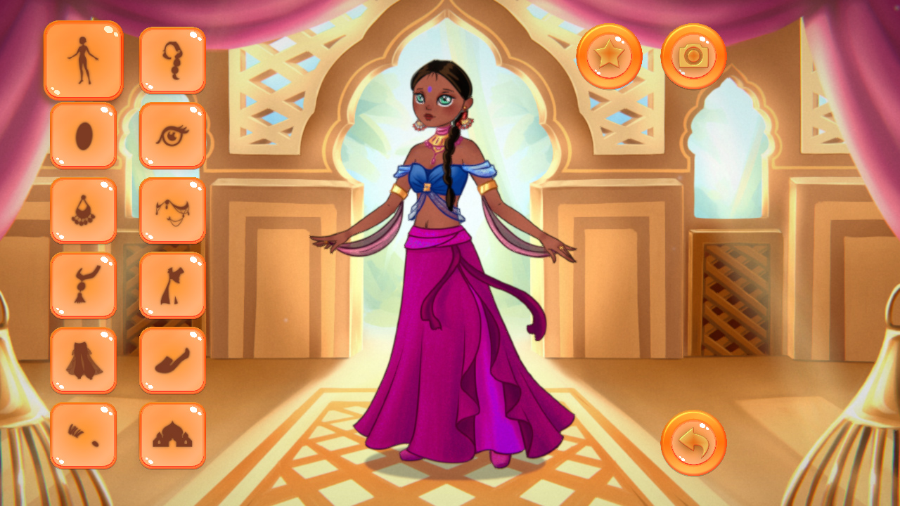 Princess Dress Up Collection Fives Games in One