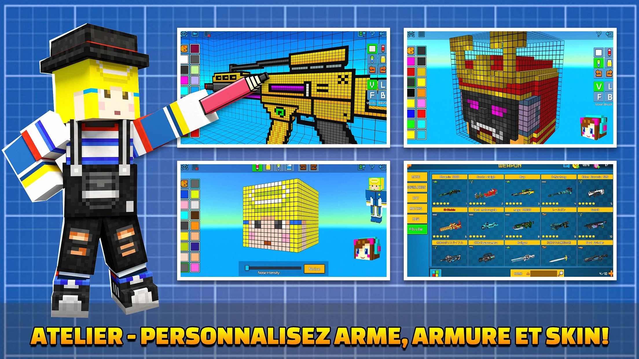 Cops N Robbers: Pixel Craft Gun