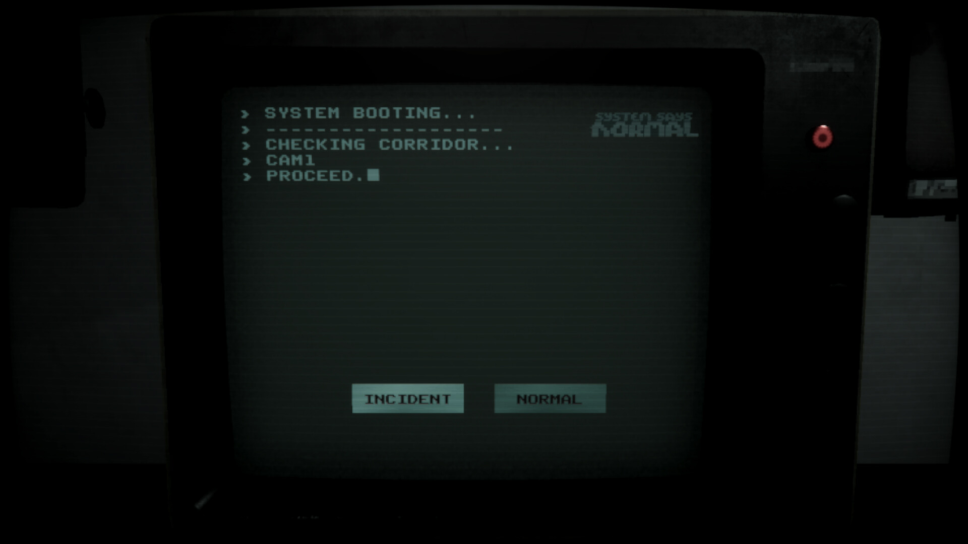 System Says Normal