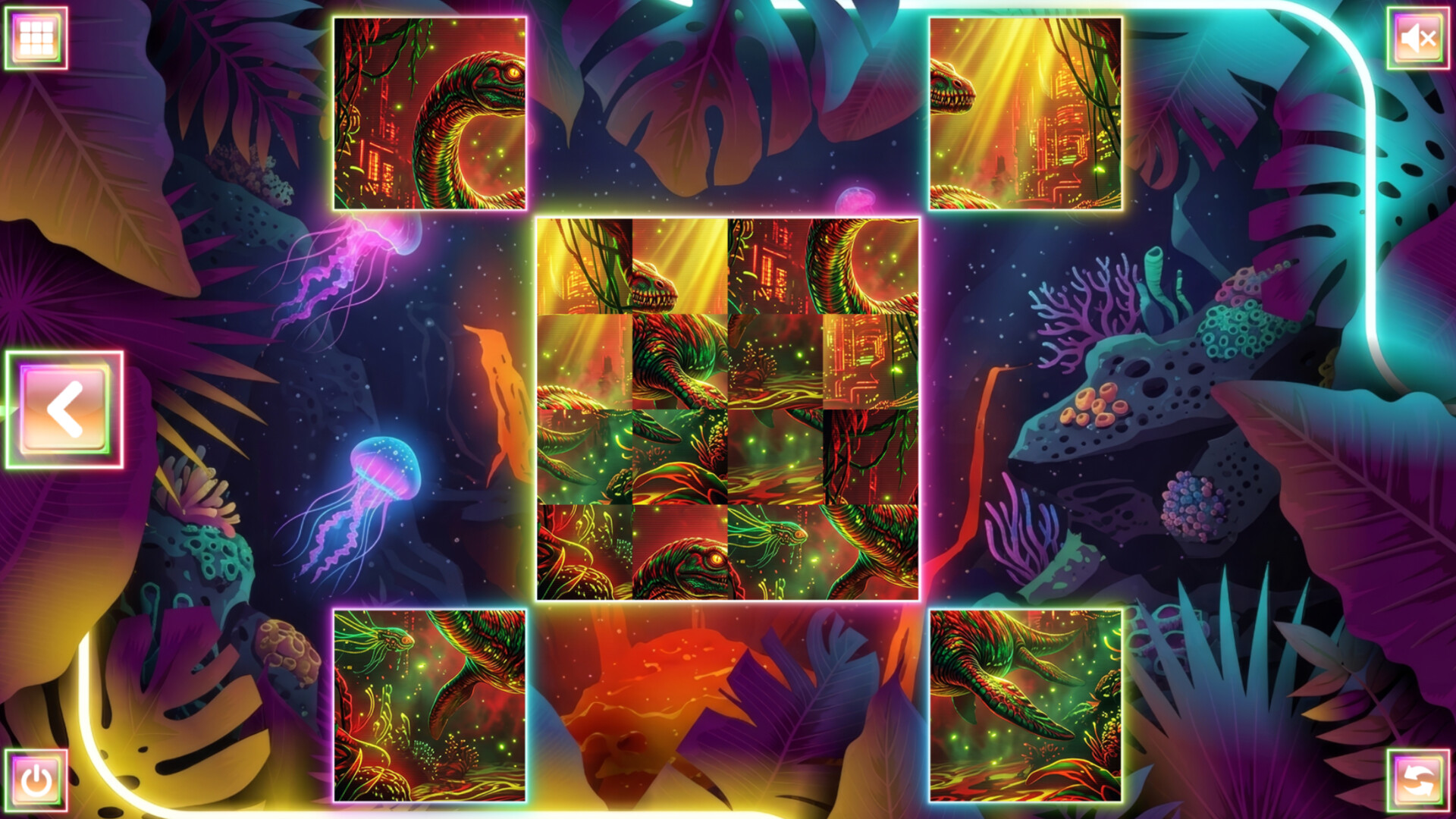 Neon Fantasy: Dinosaurs