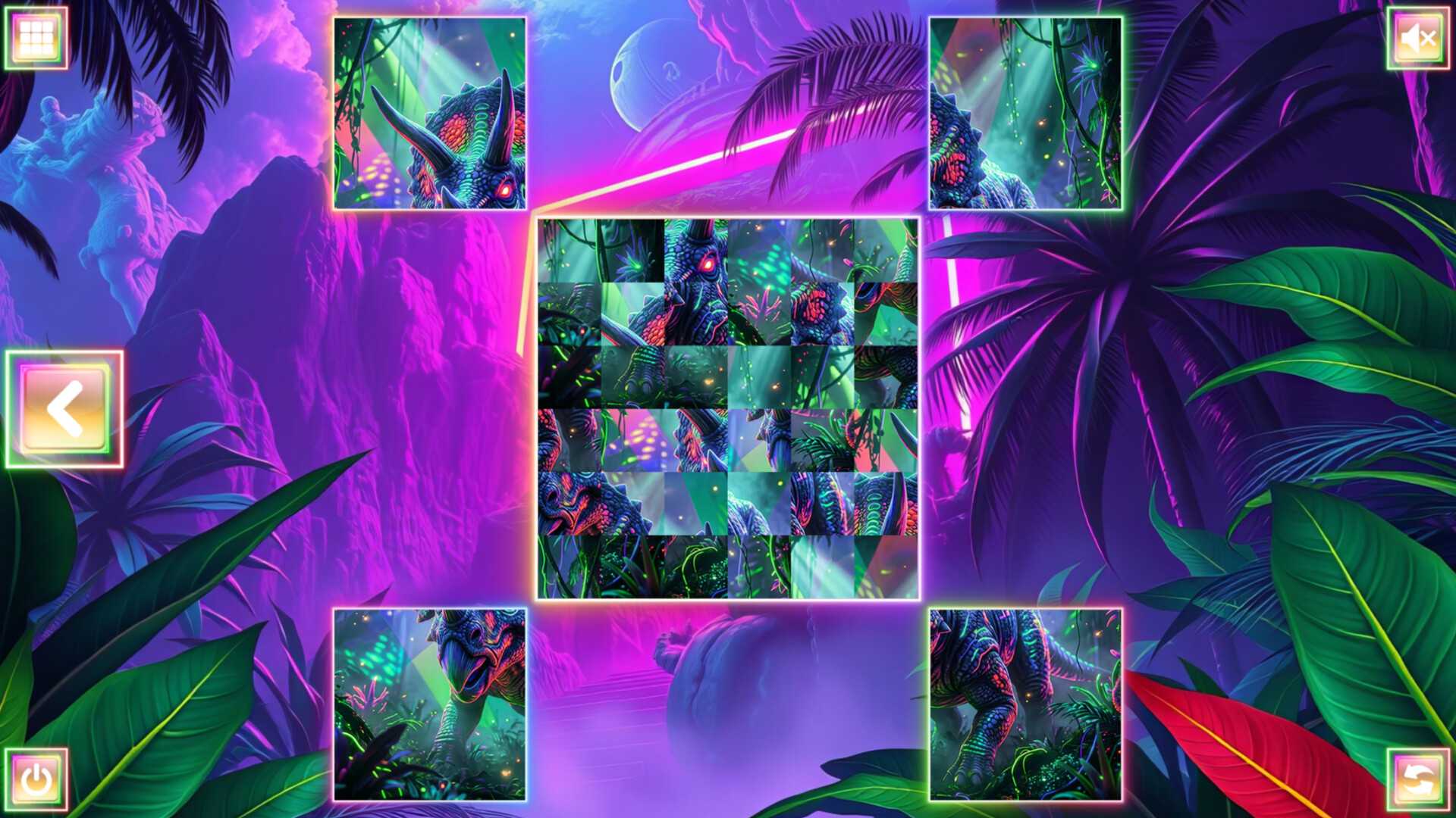 Neon Fantasy: Dinosaurs