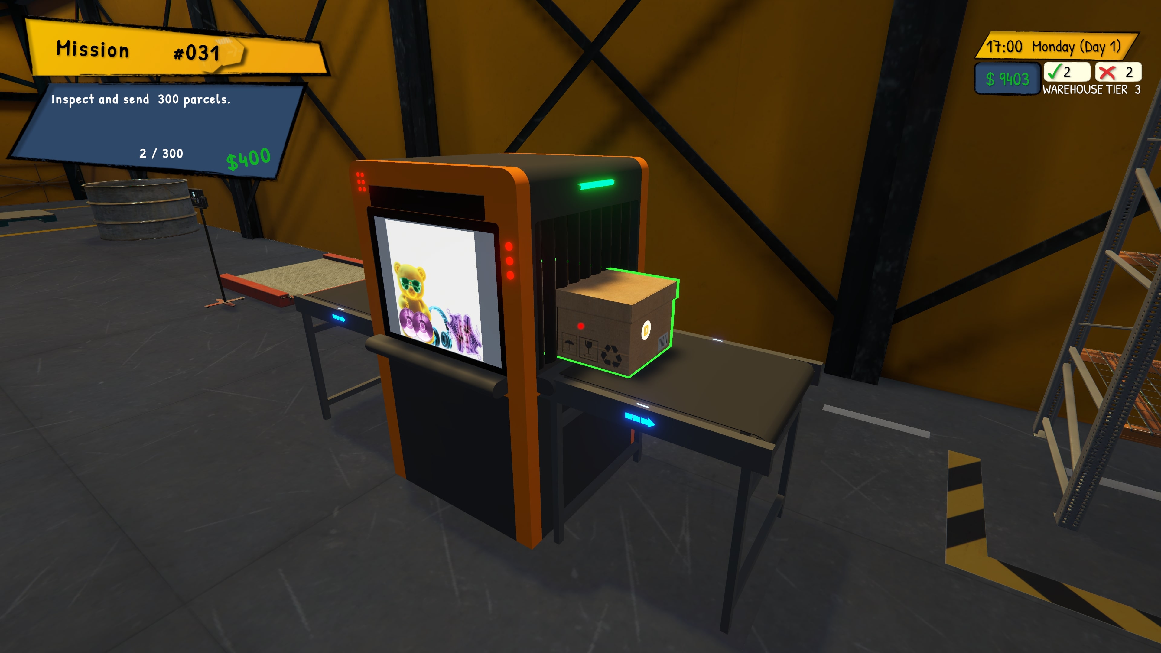Parcel Inspection Simulator