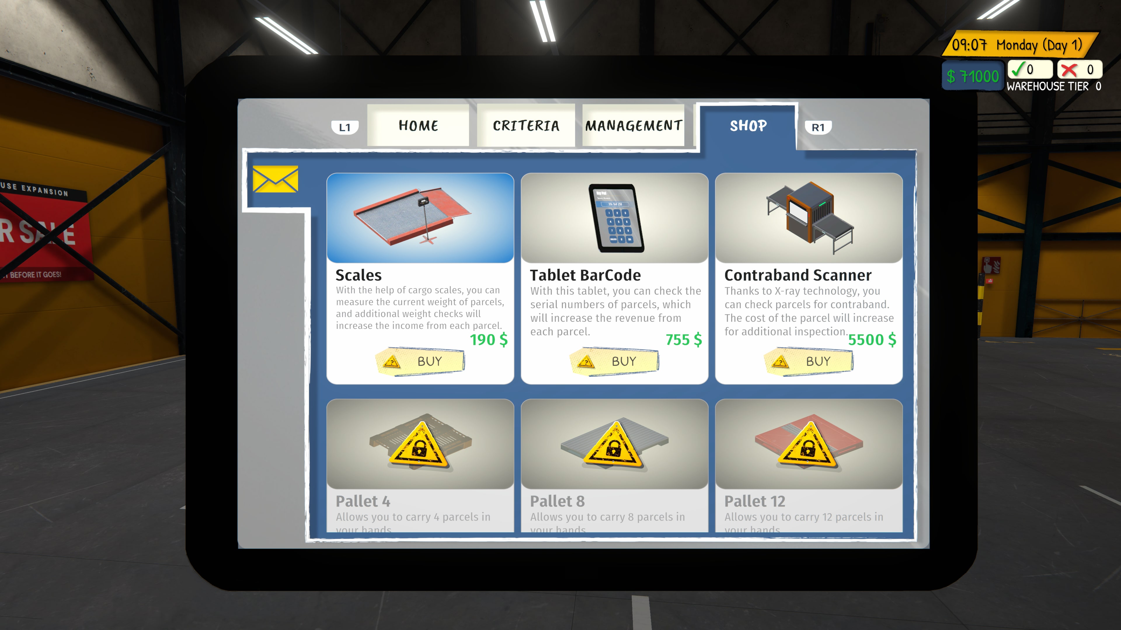 Parcel Inspection Simulator