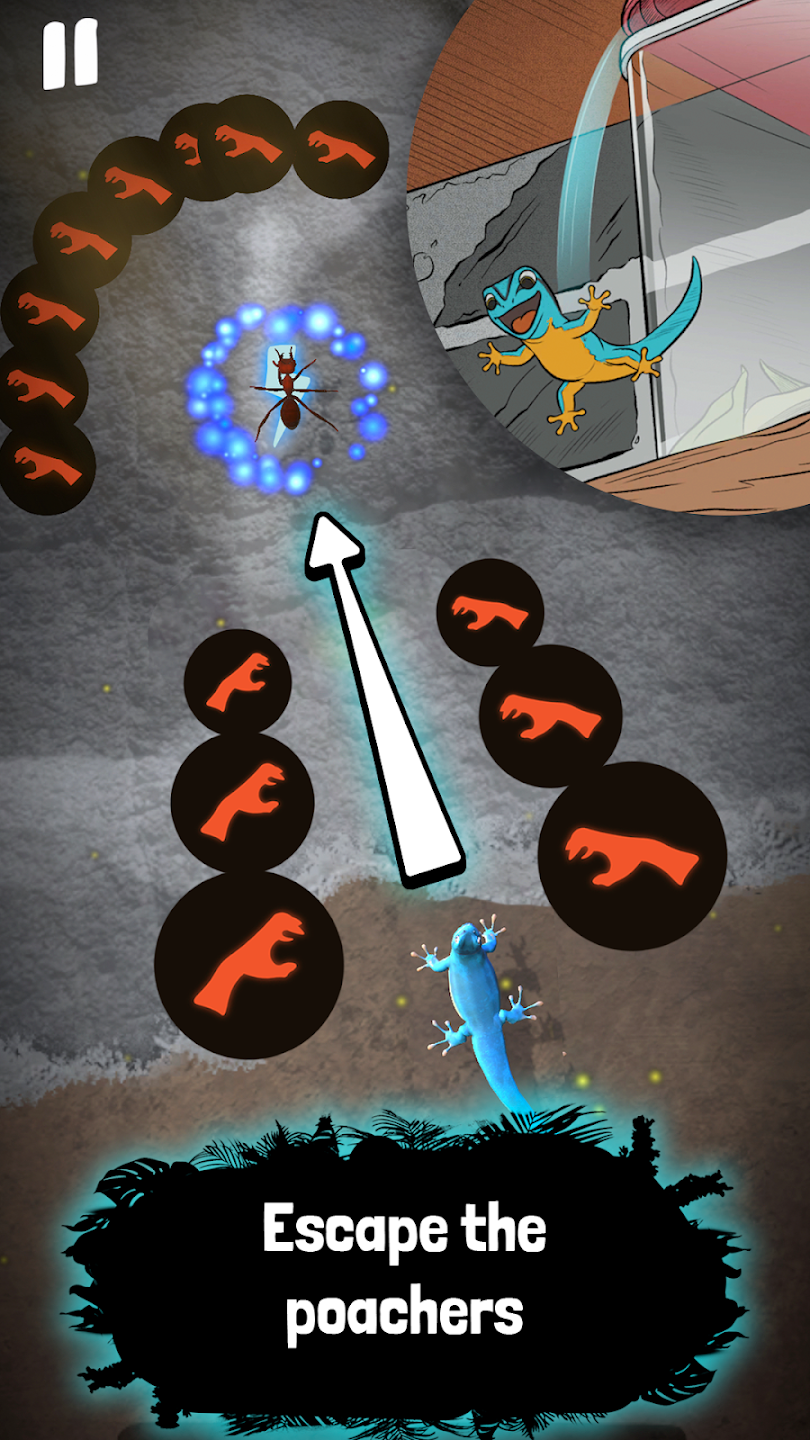 Electric Blue: Gecko dash!