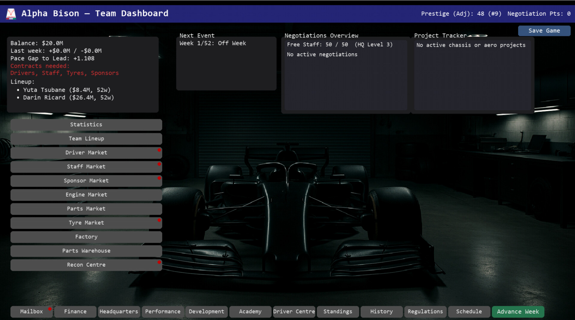 Team Principal: A Racing Manager