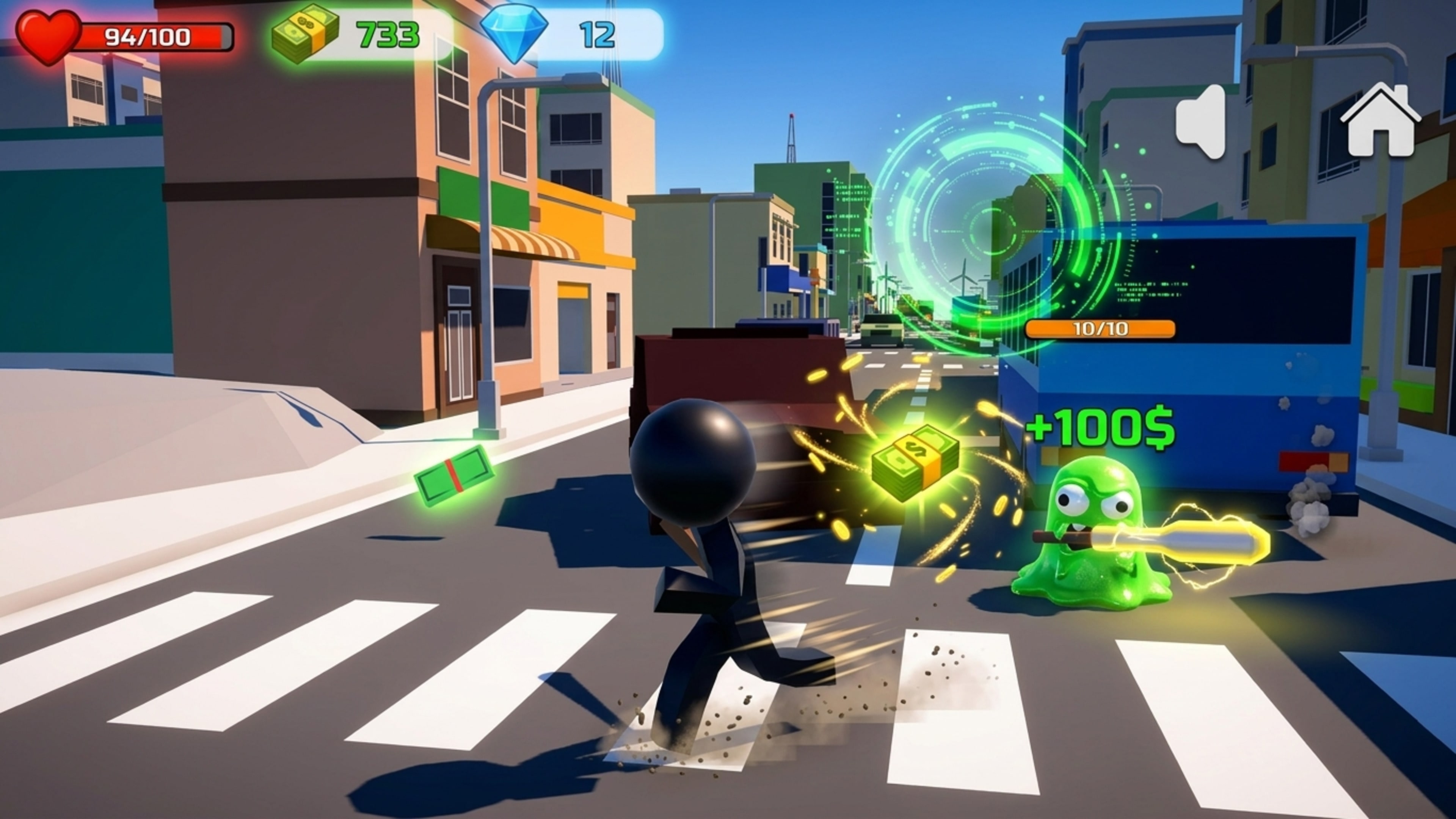 Stickman Monster Battle 3D