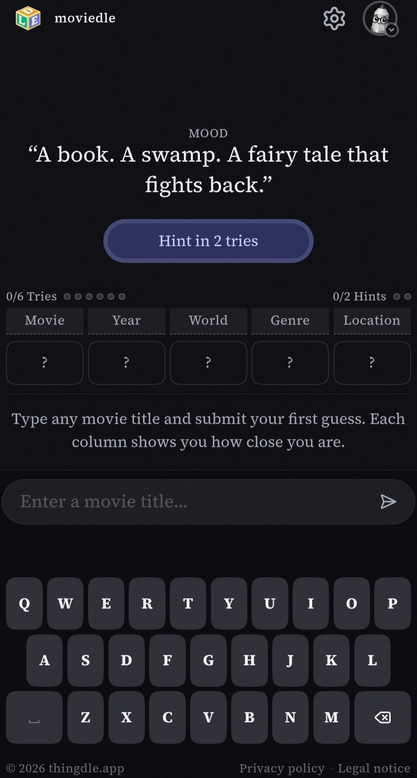 Moviedle