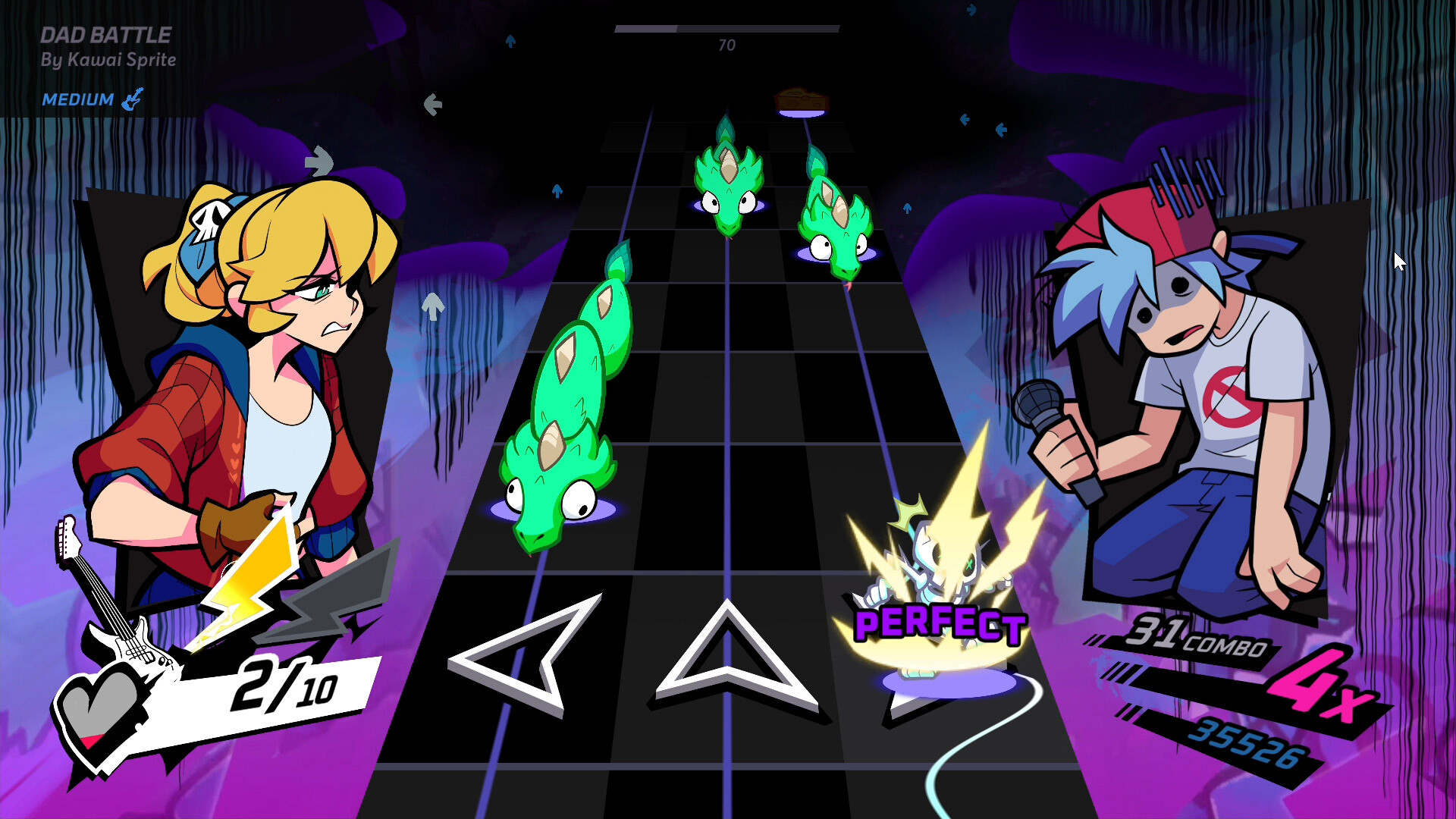 Rift of the NecroDancer: Friday Night Funkin’ – “Dad Battle” – Kawai Sprite