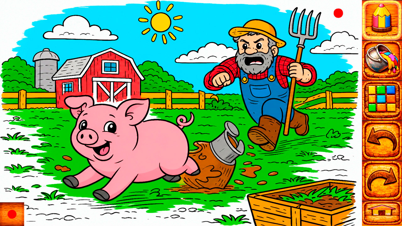 Animal Farm Coloring Book for Kids &amp; Toddlers
