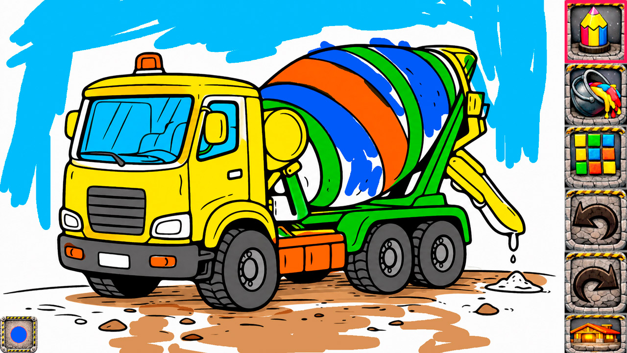 Tiny Builders Coloring Book for Kids