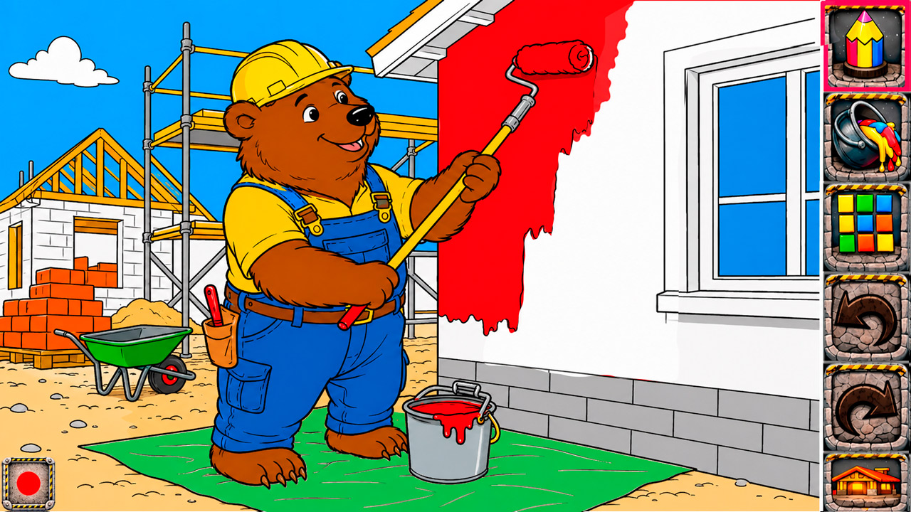 Tiny Builders Coloring Book for Kids