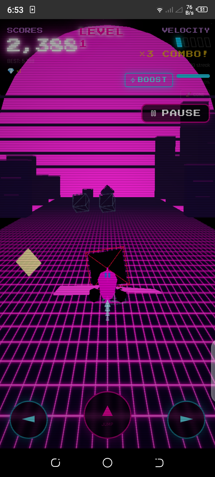 Neon Rush 3D Endless Speed Challenge