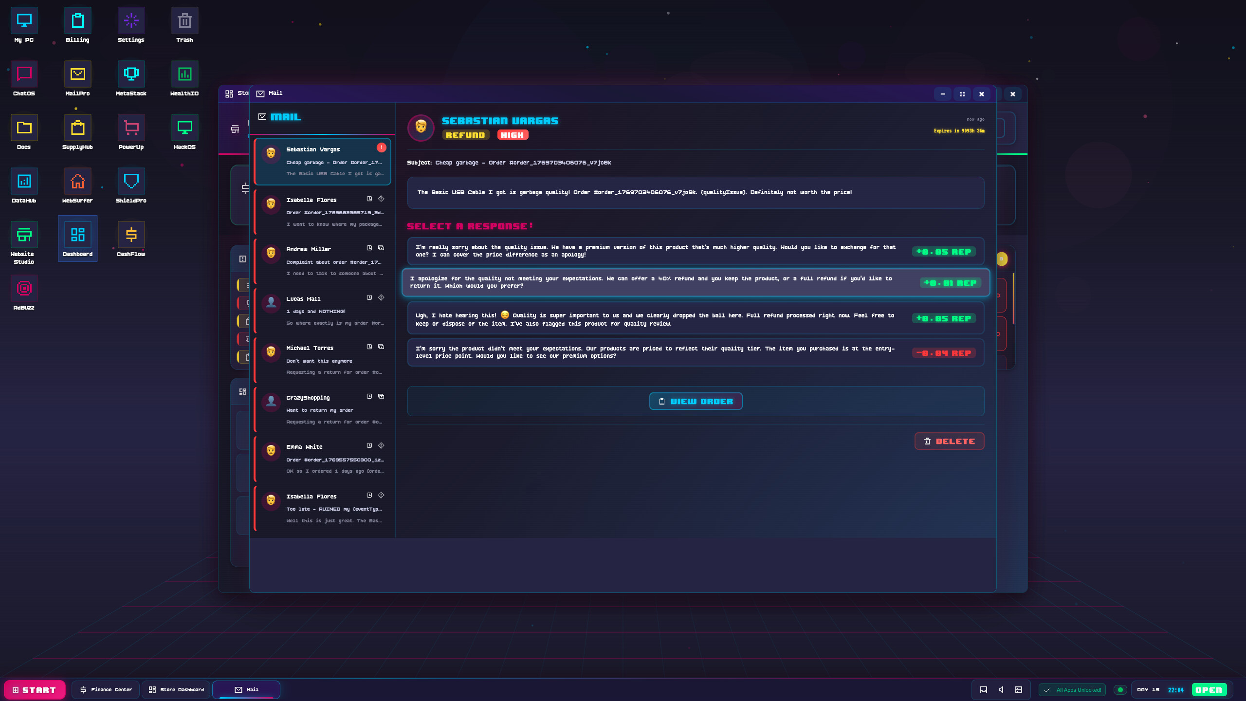 Cart Panic! OS: E-Commerce Tycoon