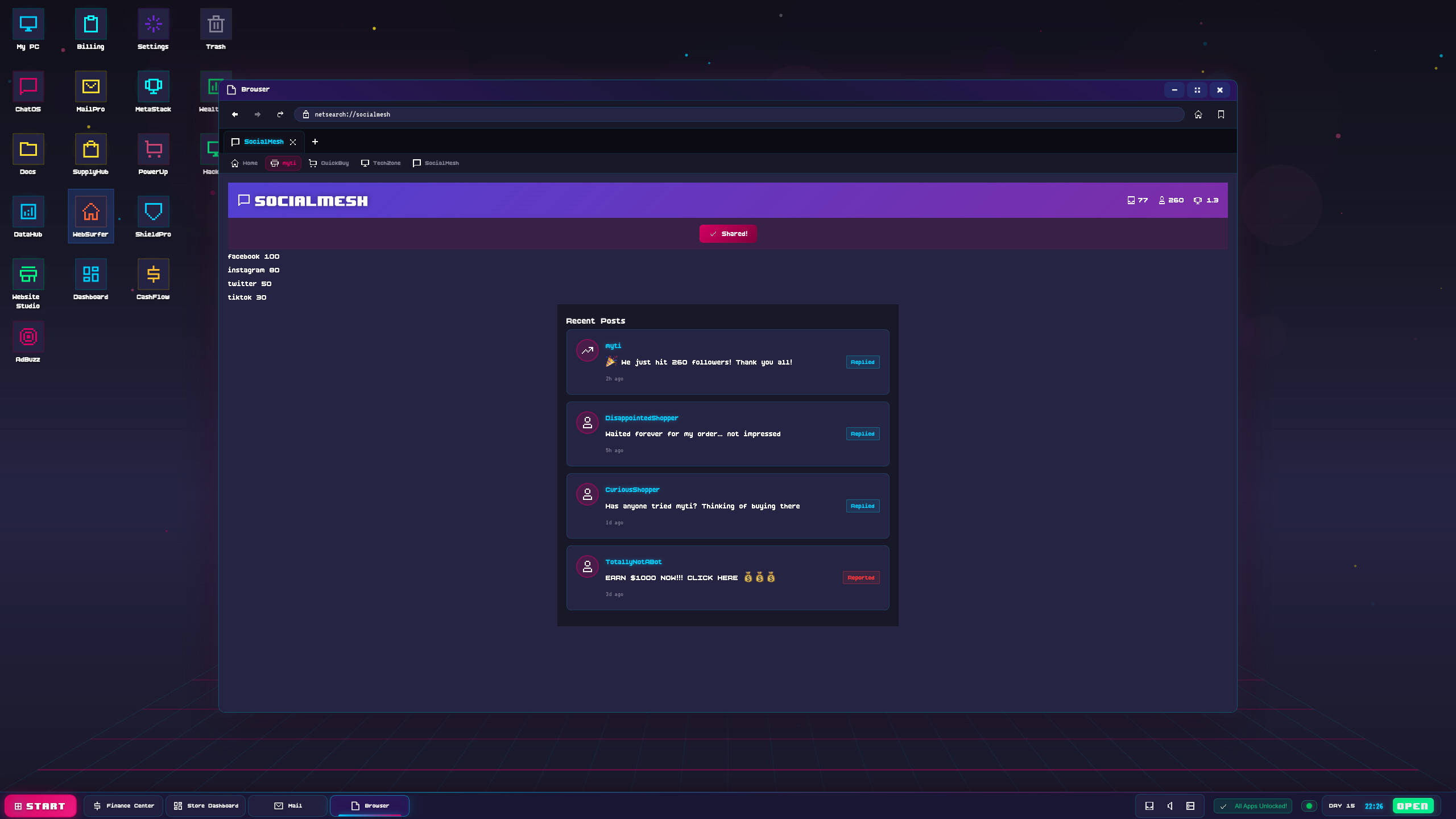 Cart Panic! OS: E-Commerce Tycoon