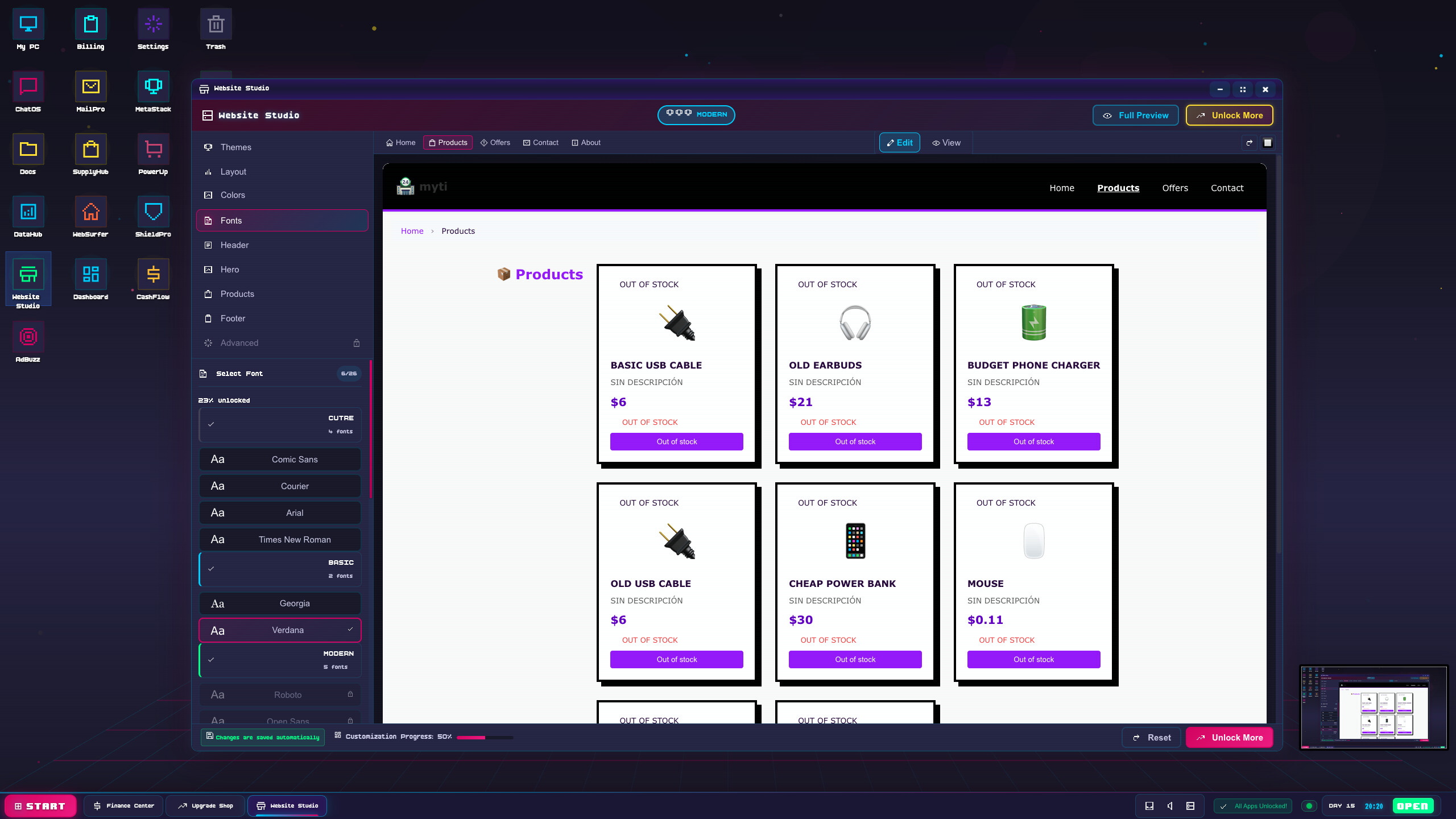 Cart Panic! OS: E-Commerce Tycoon