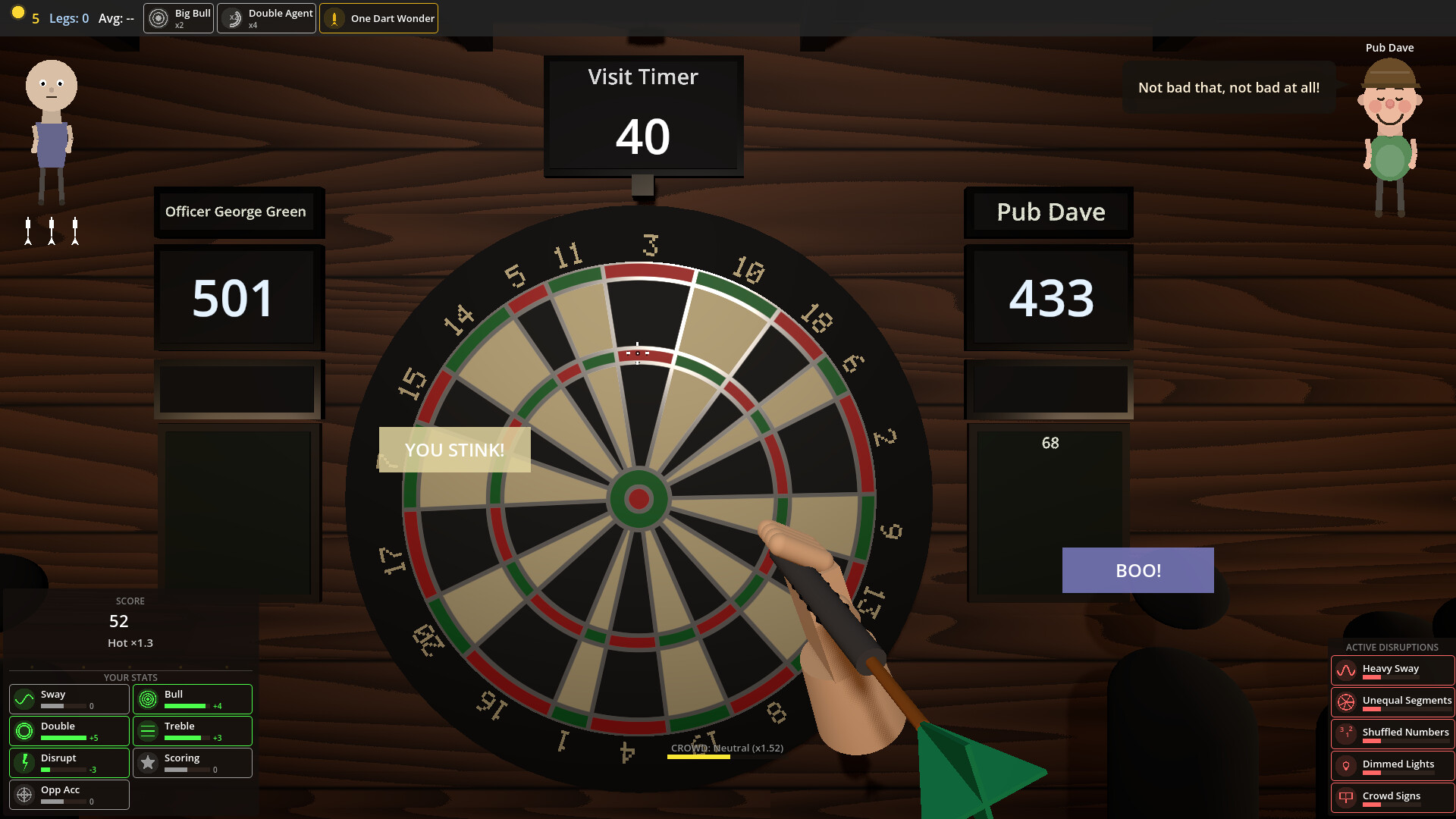 Dorts: A Darts Roguelike