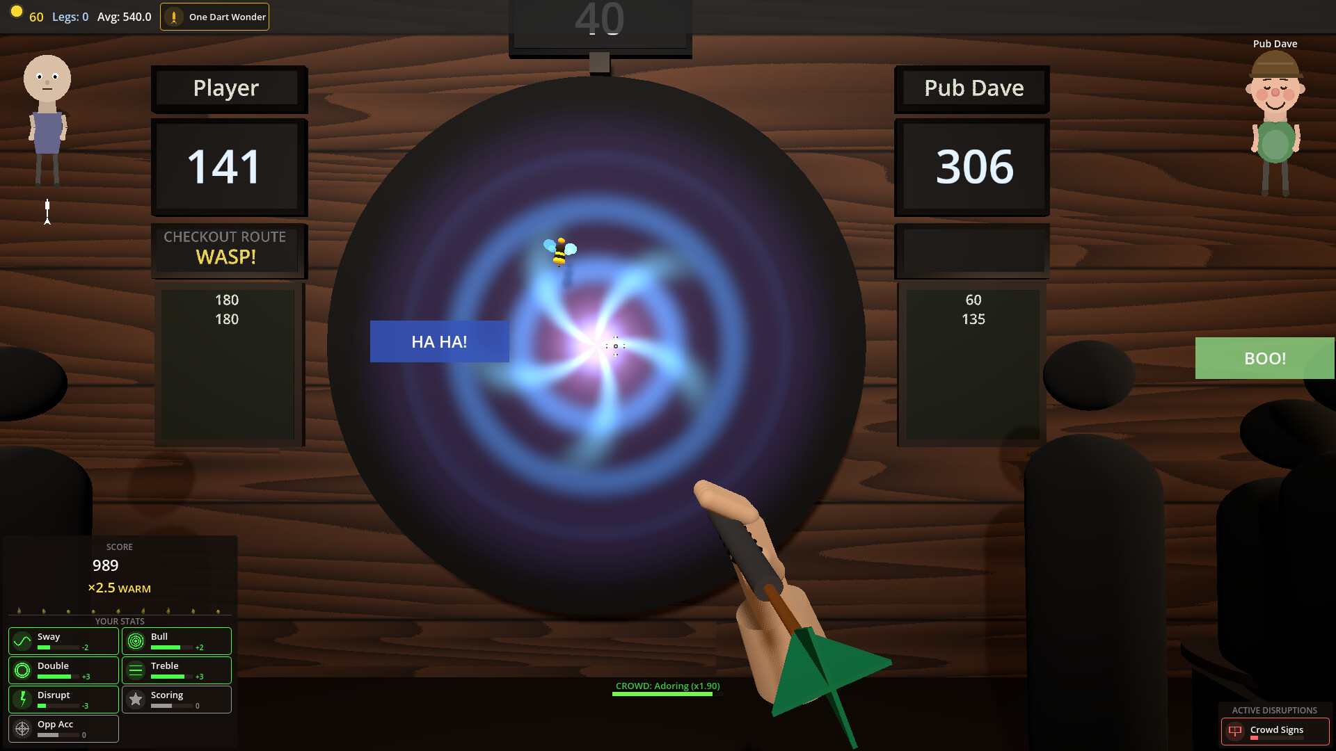 Dorts: A Darts Roguelike