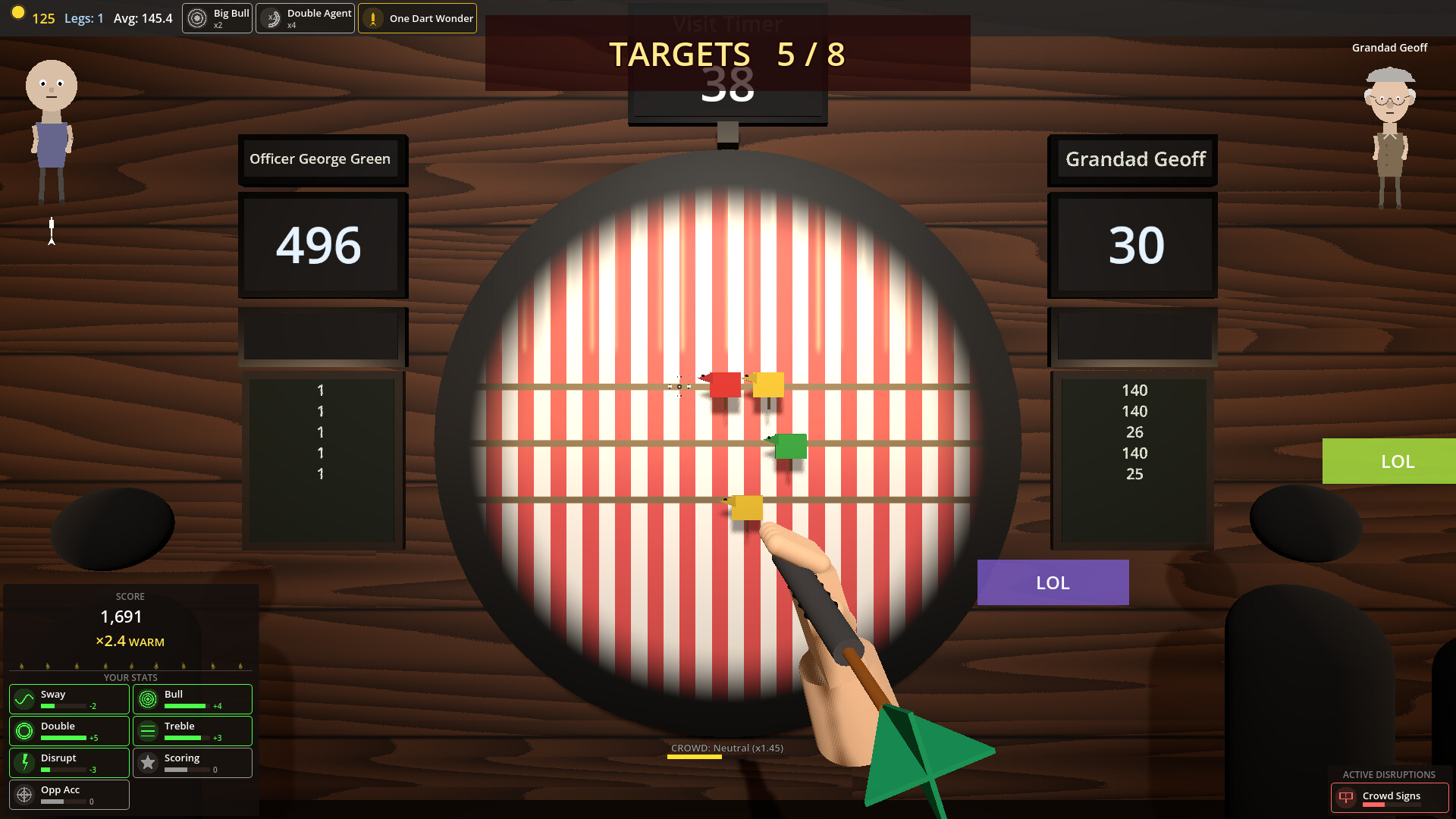 Dorts: A Darts Roguelike