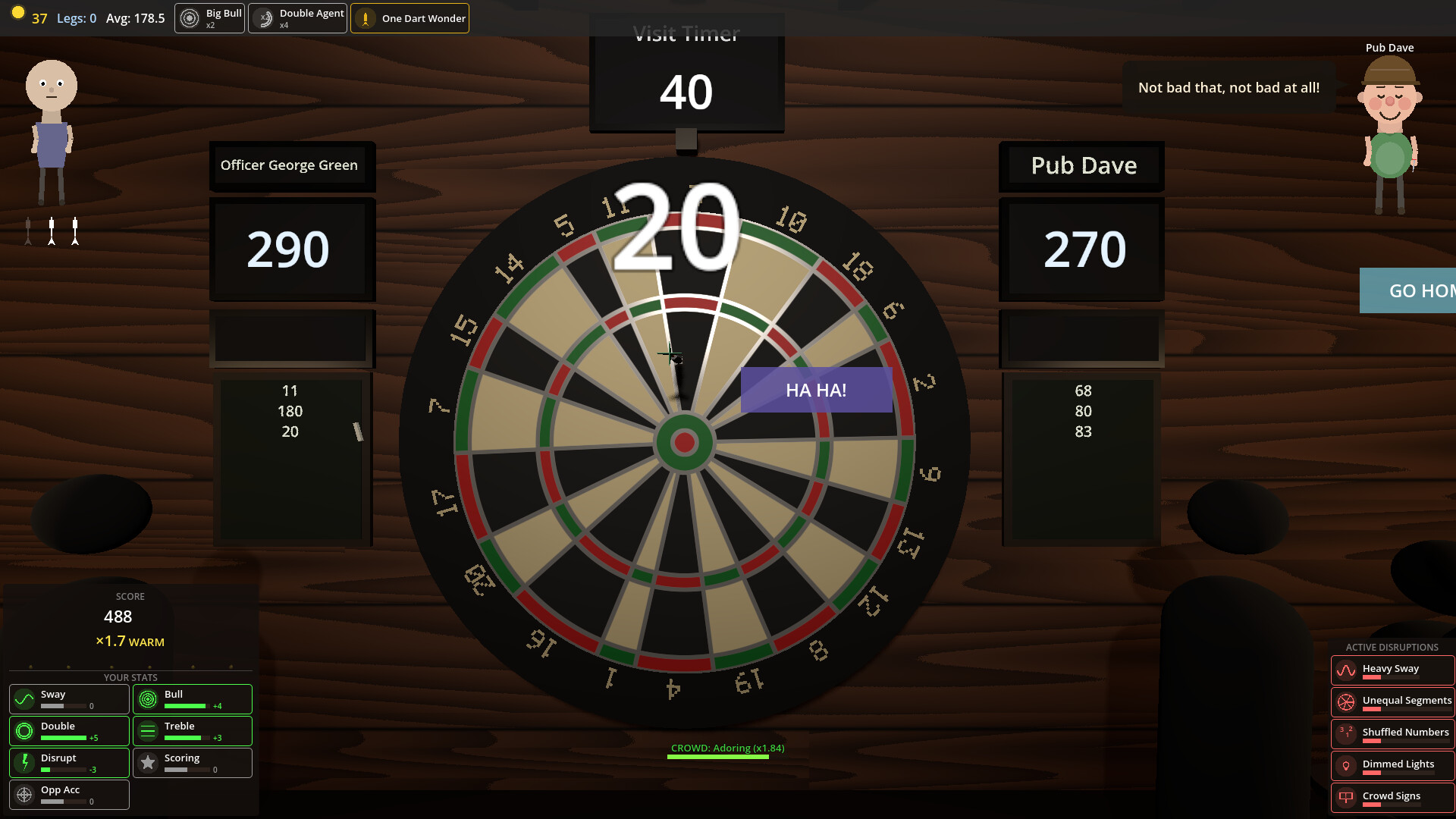 Dorts: A Darts Roguelike