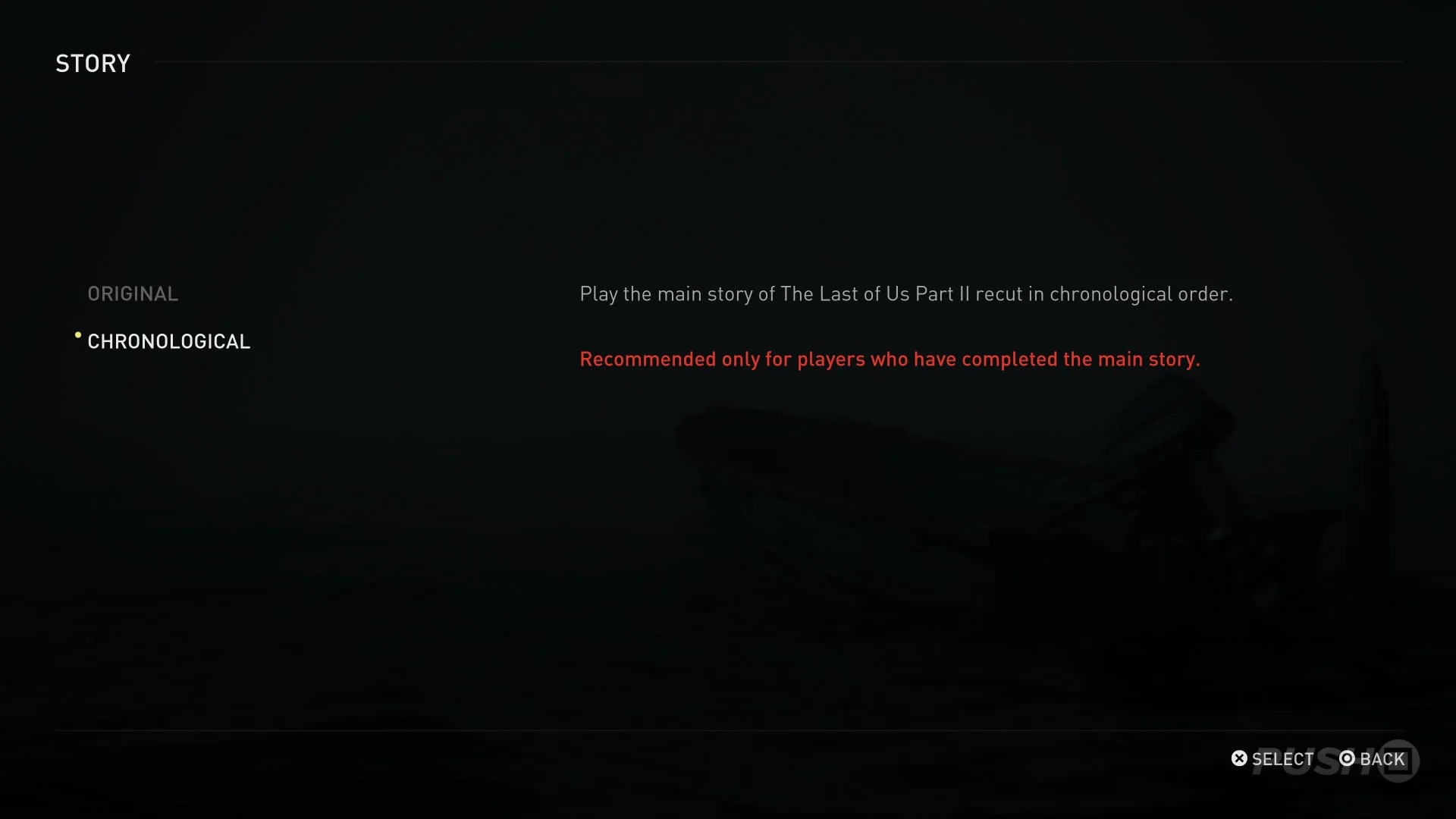 The Last of Us Part II Remastered: Chronological Experience