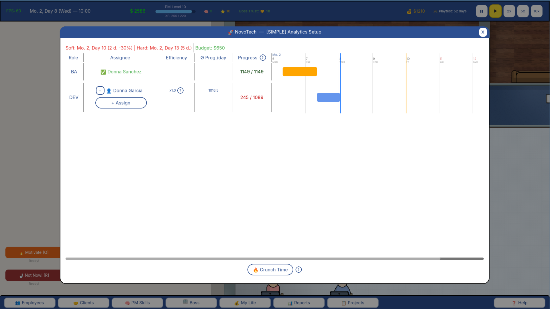 Project Manager Sim