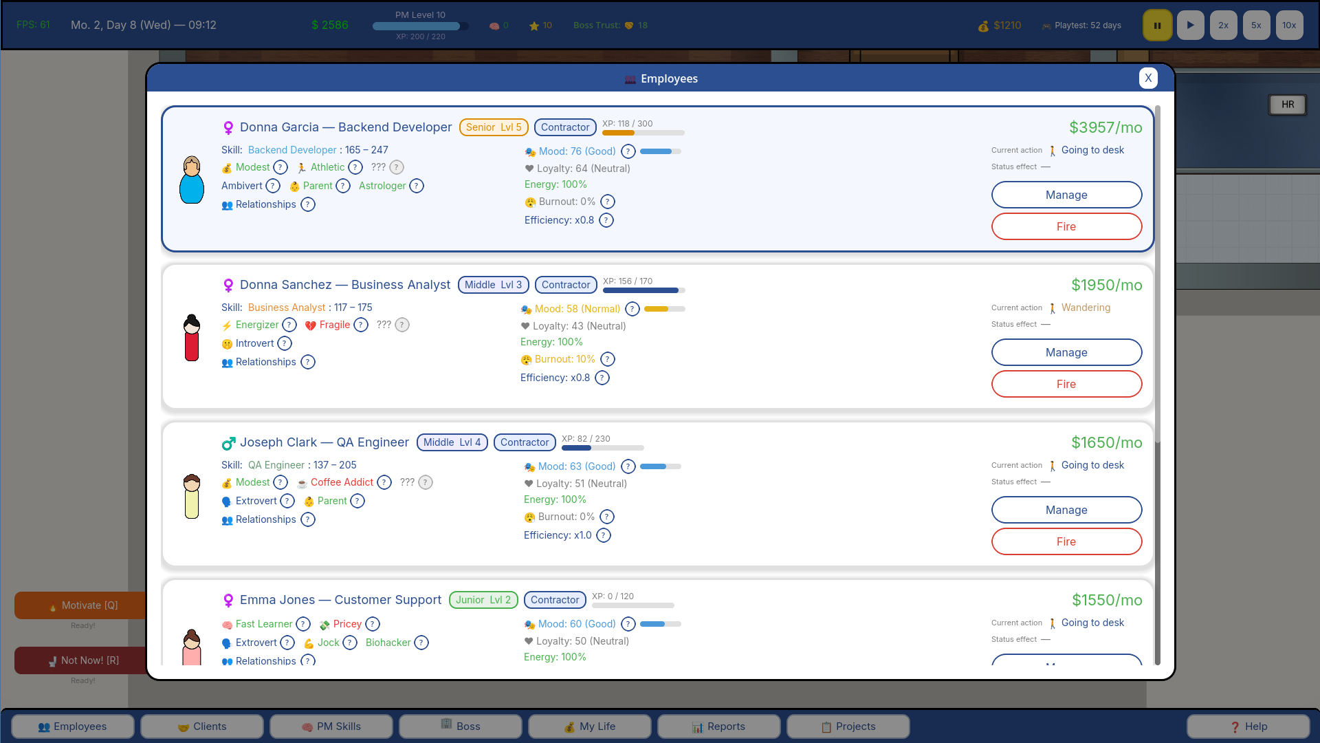 Project Manager Sim