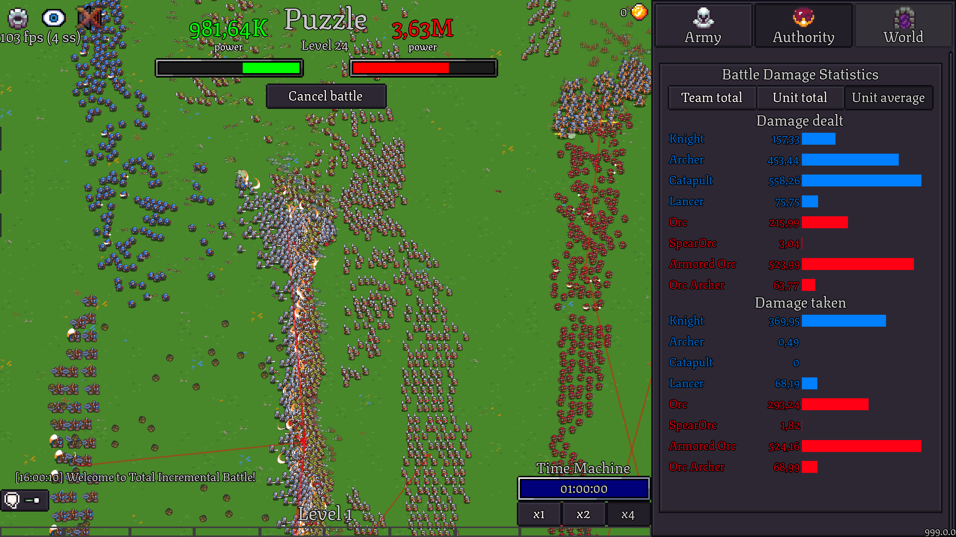 Total Incremental Battle