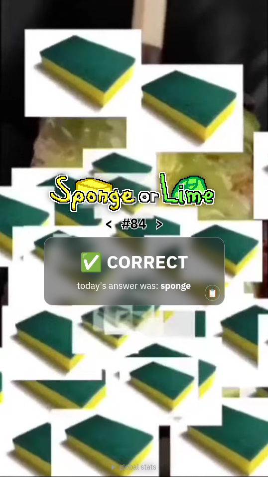 Sponge or Lime