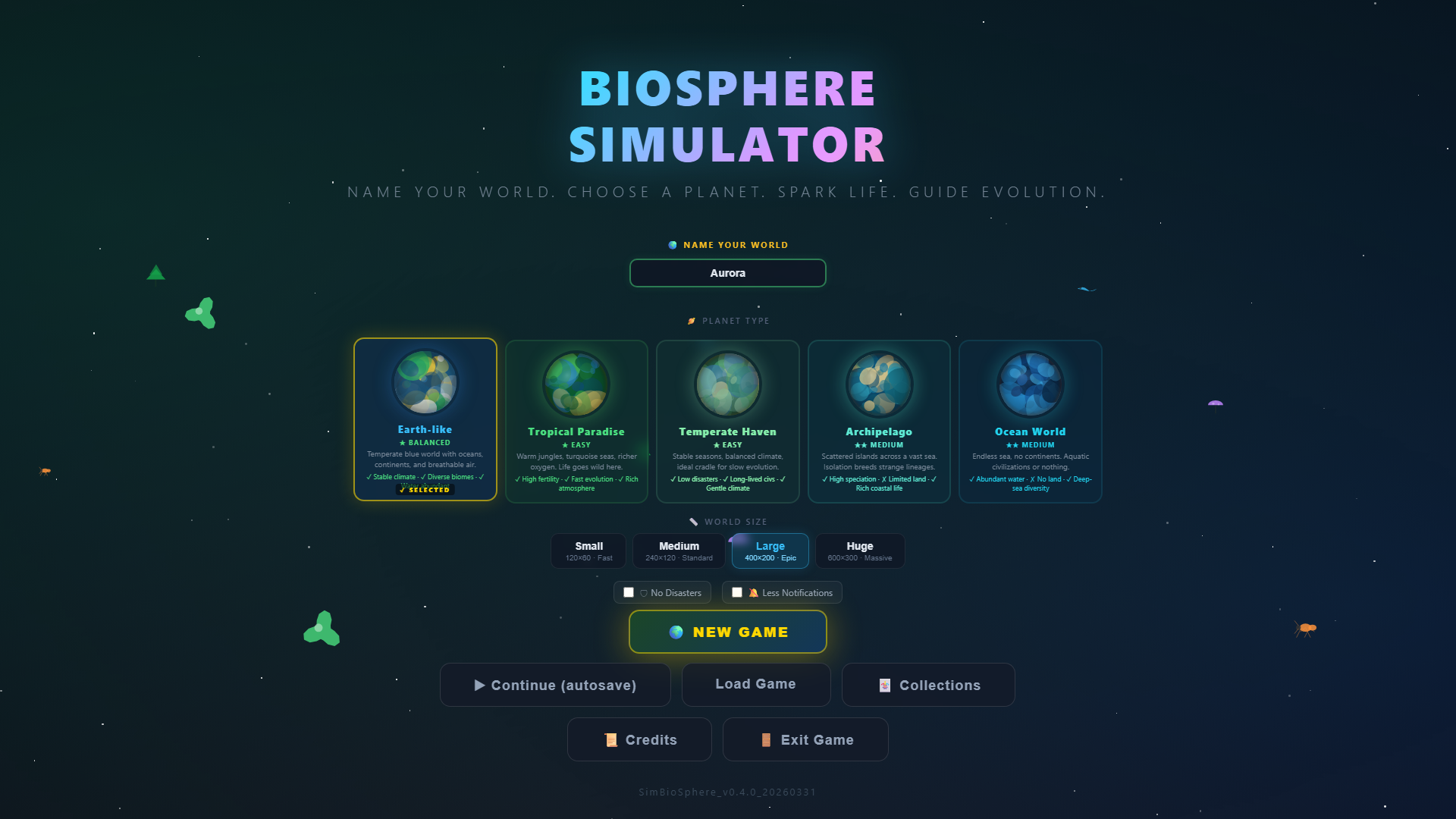 Biosphere Simulator