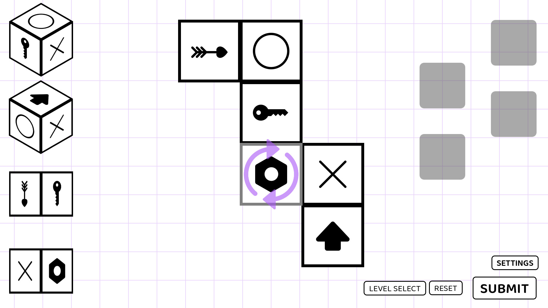 A Puzzle Game where you Fold Dice
