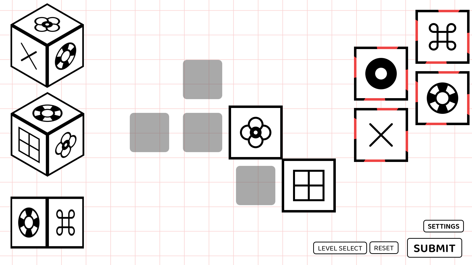 A Puzzle Game where you Fold Dice
