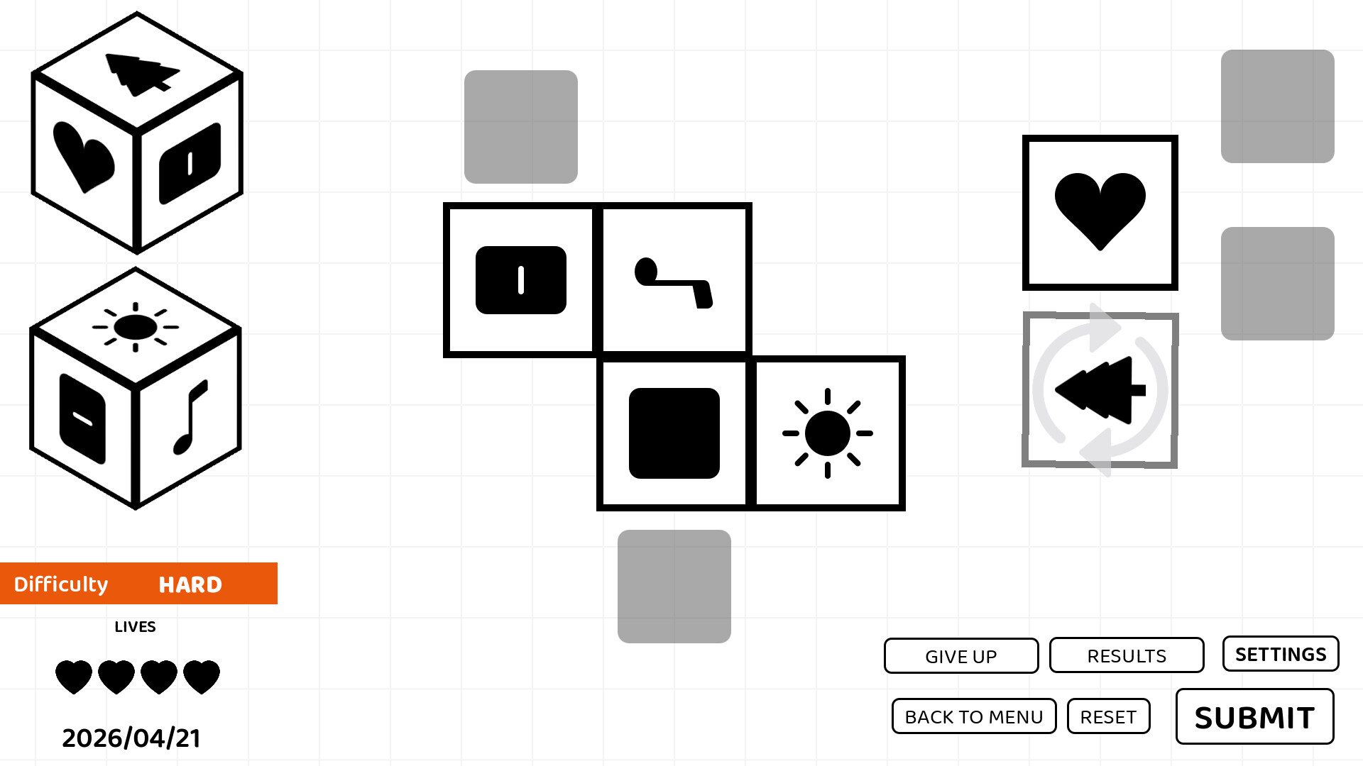 A Puzzle Game where you Fold Dice