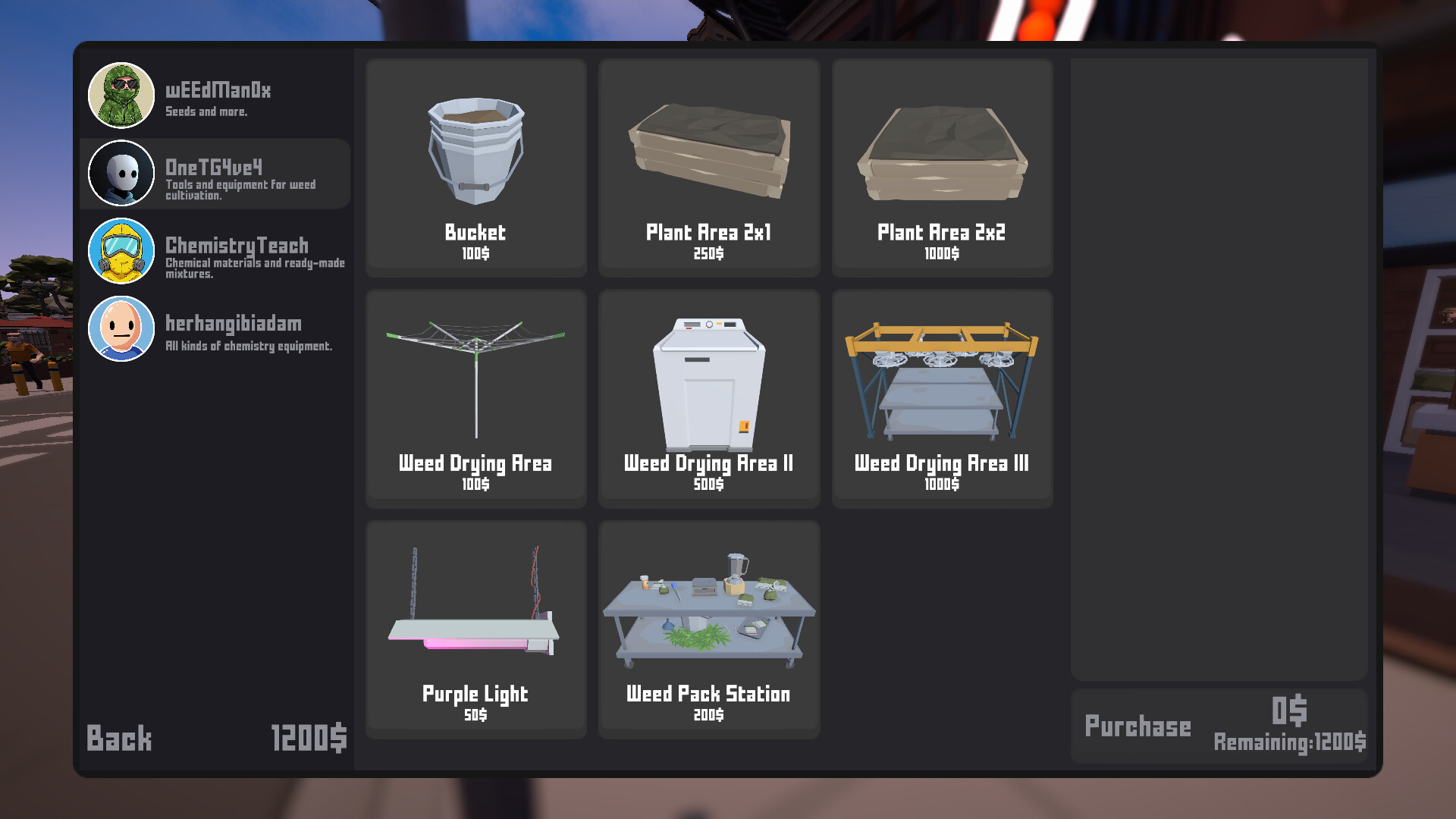 Weed Store Simulator