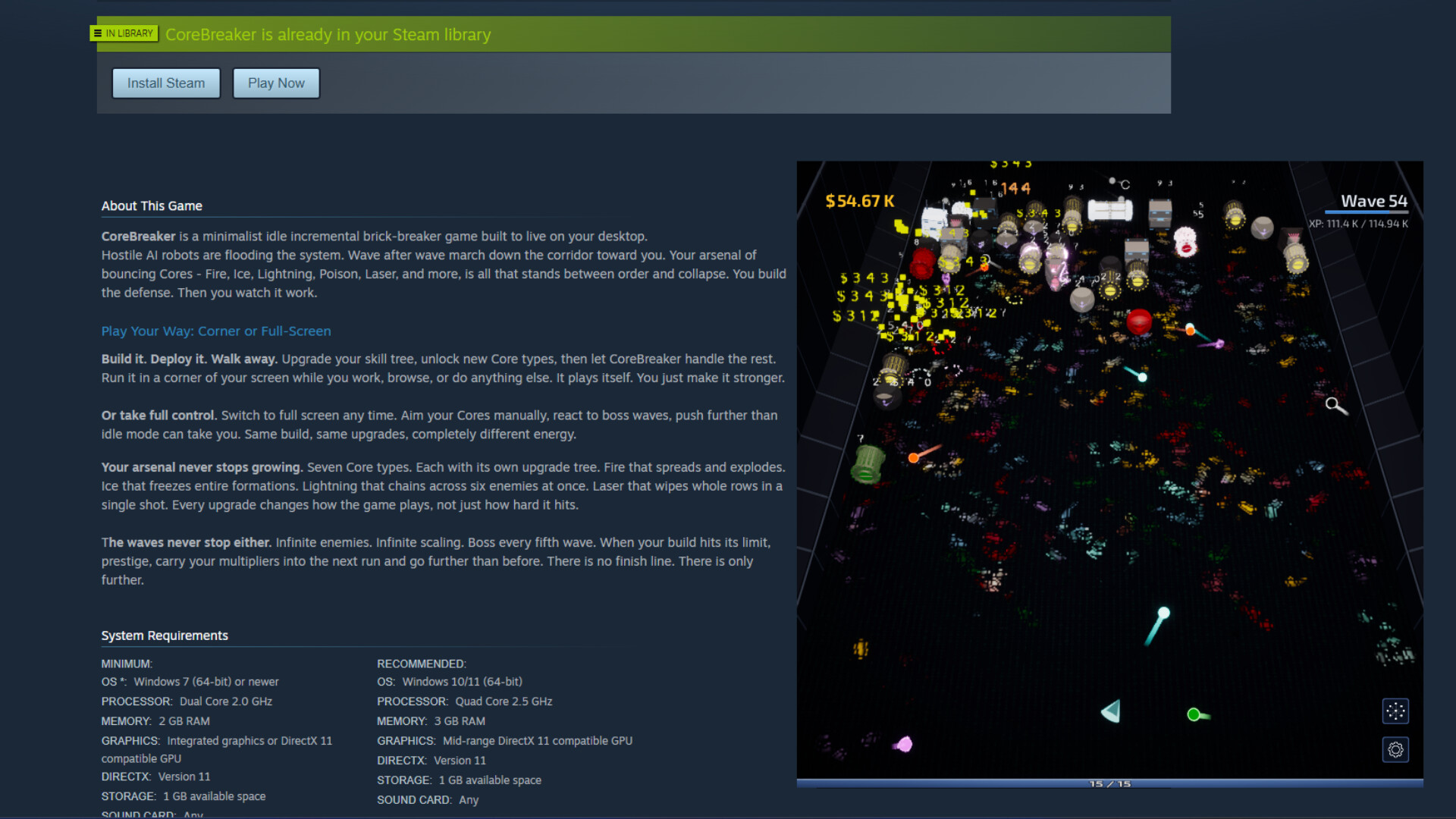 CoreBreaker: Desktop Swarm