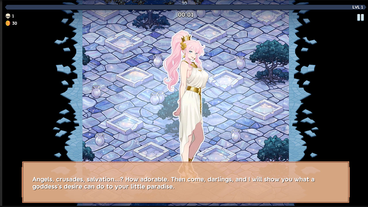Aphrodite Evolve Weapons Survivor: Greek Gods Versus Heaven