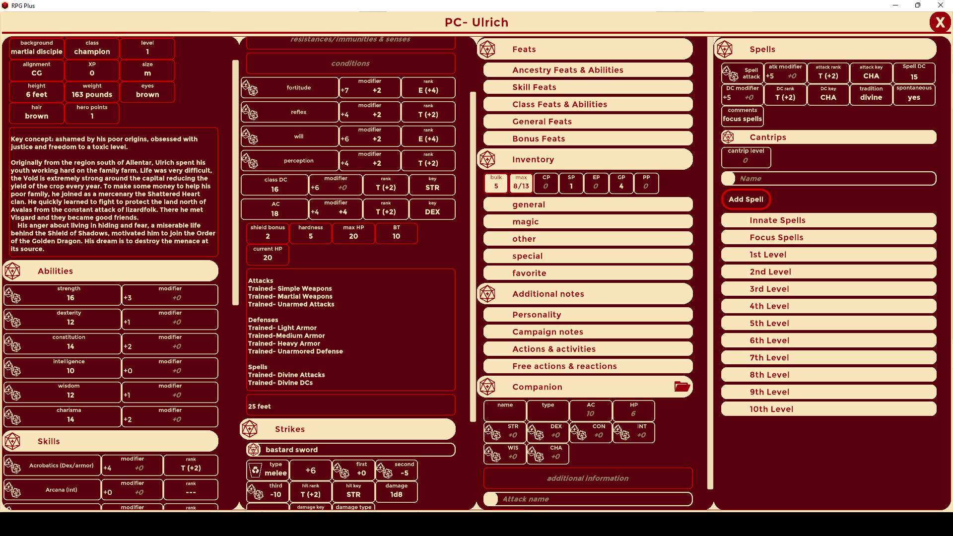 RPG Plus: Virtual Tabletop