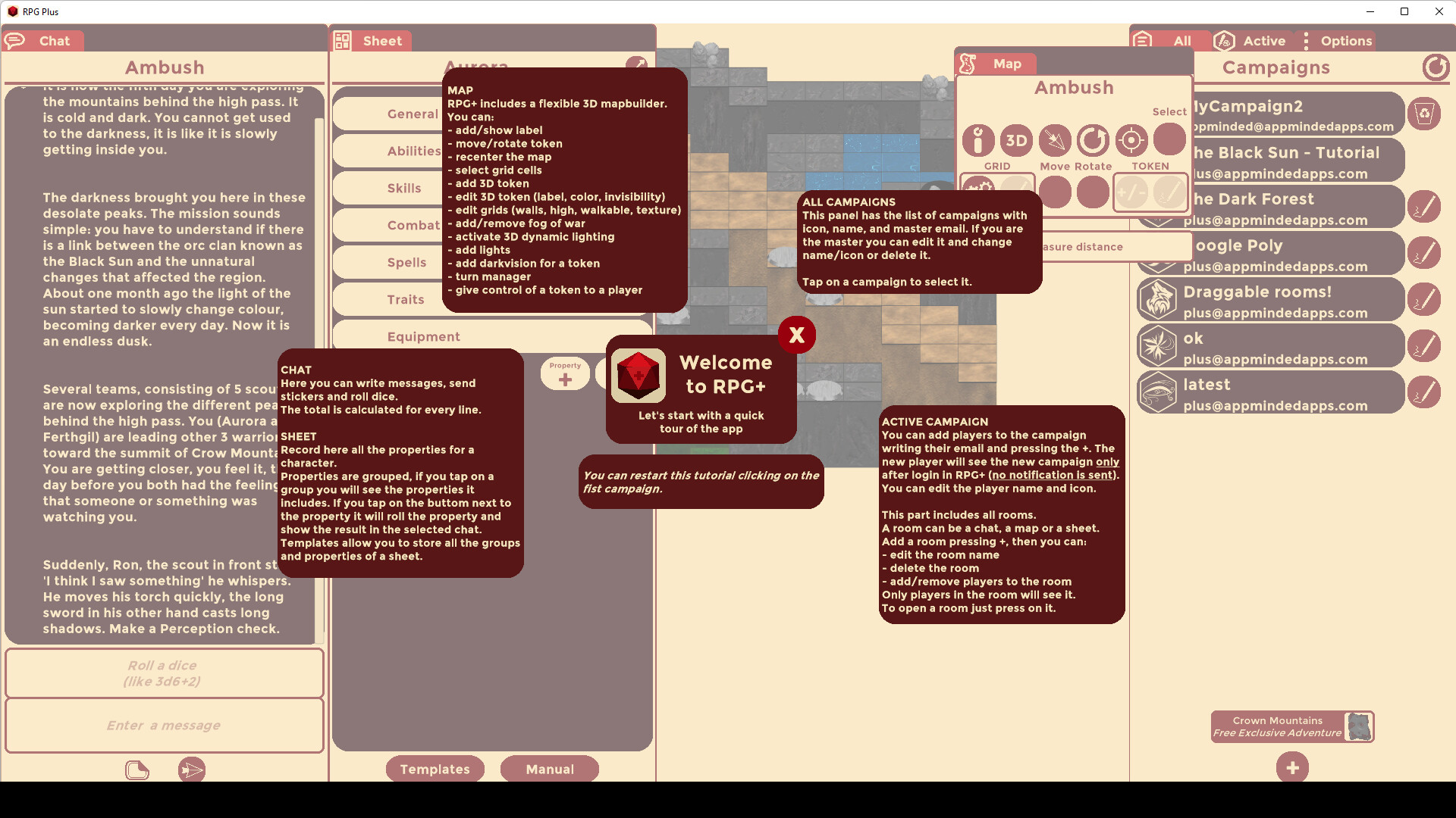 RPG Plus: Virtual Tabletop