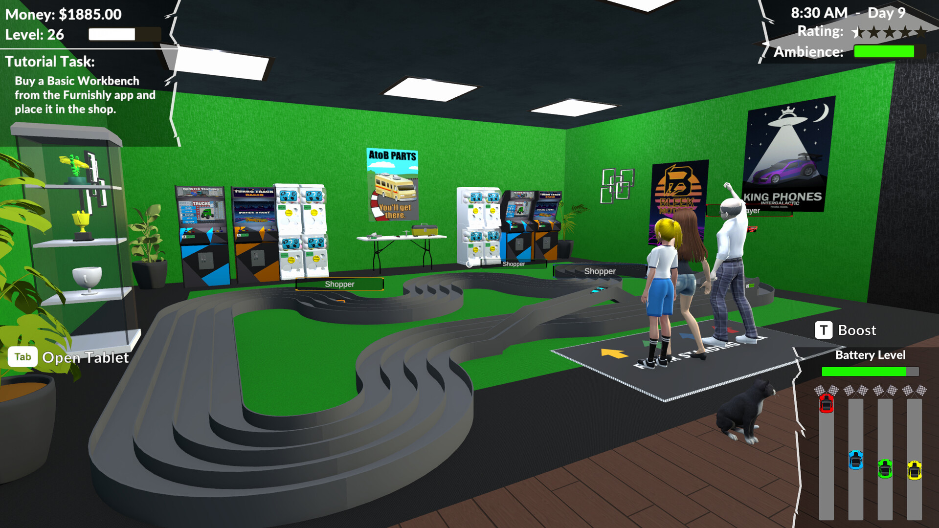 Pocket Racer Shop Sim
