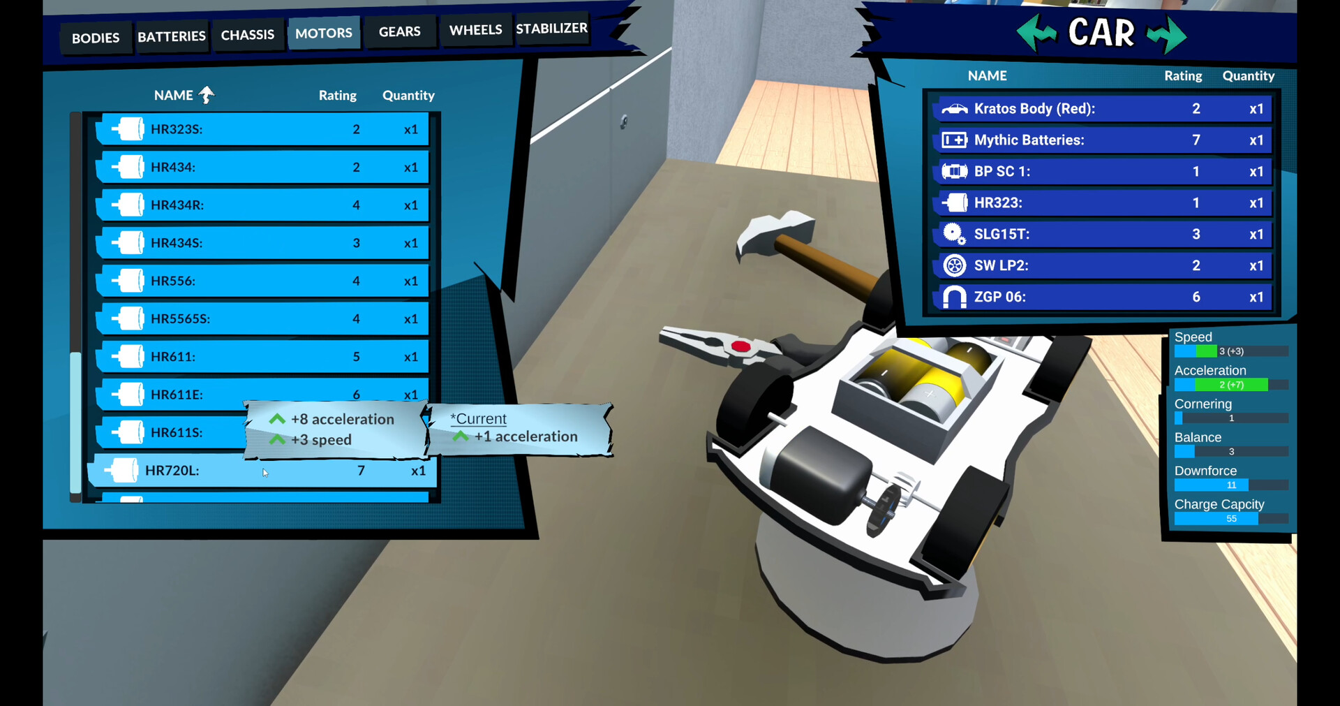 Pocket Racer Shop Sim