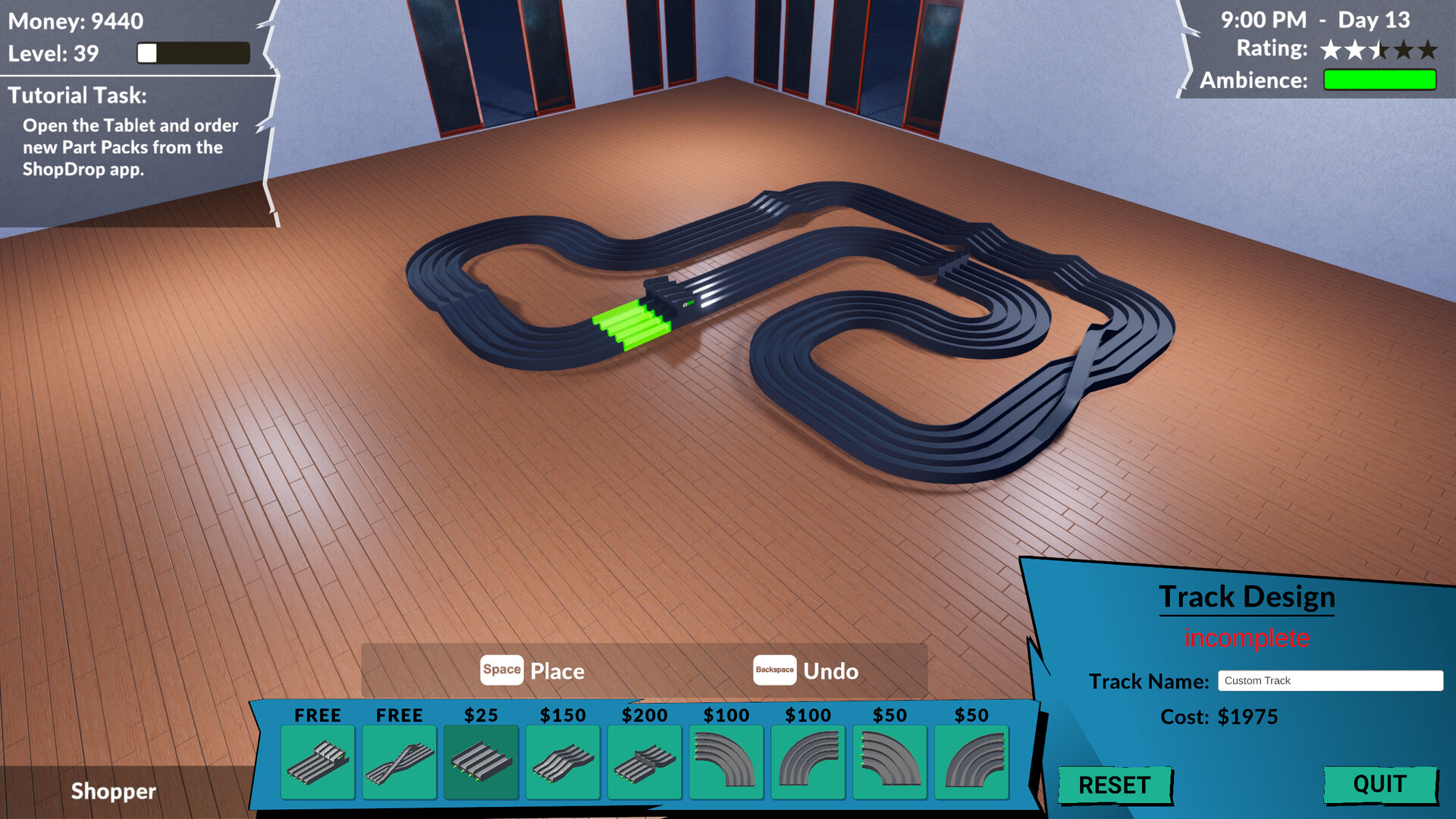 Pocket Racer Shop Sim