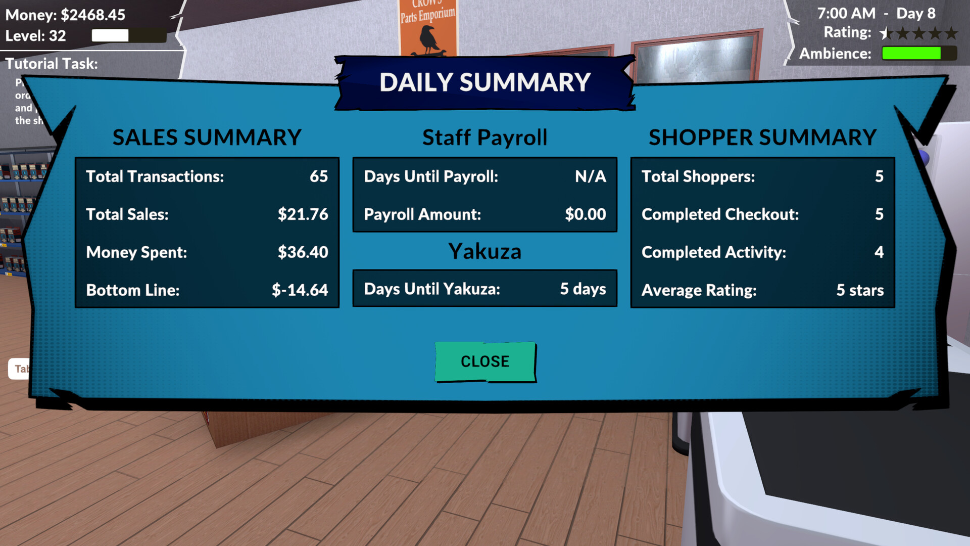 Pocket Racer Shop Sim