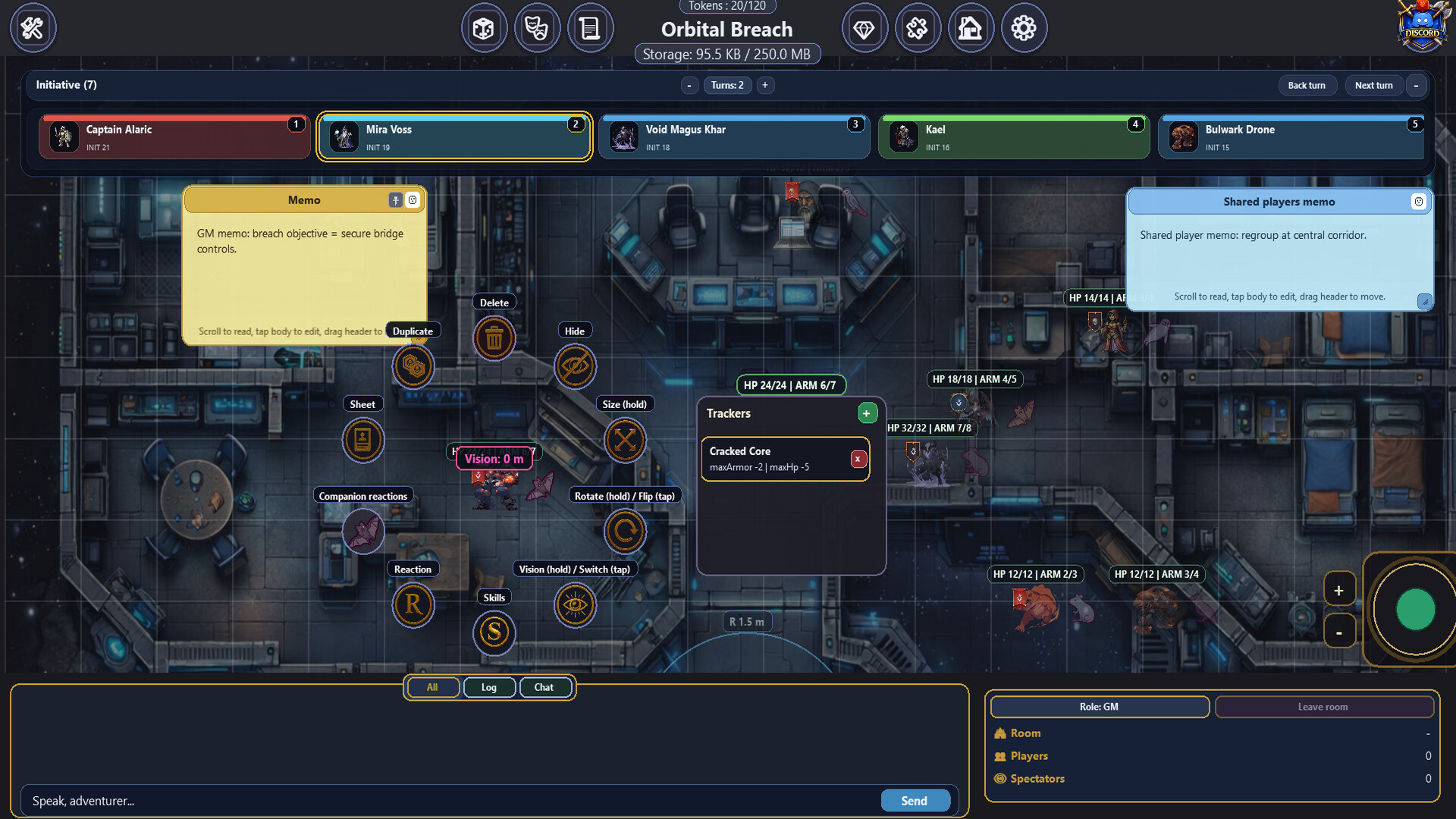 RP2D Virtual Tabletop
