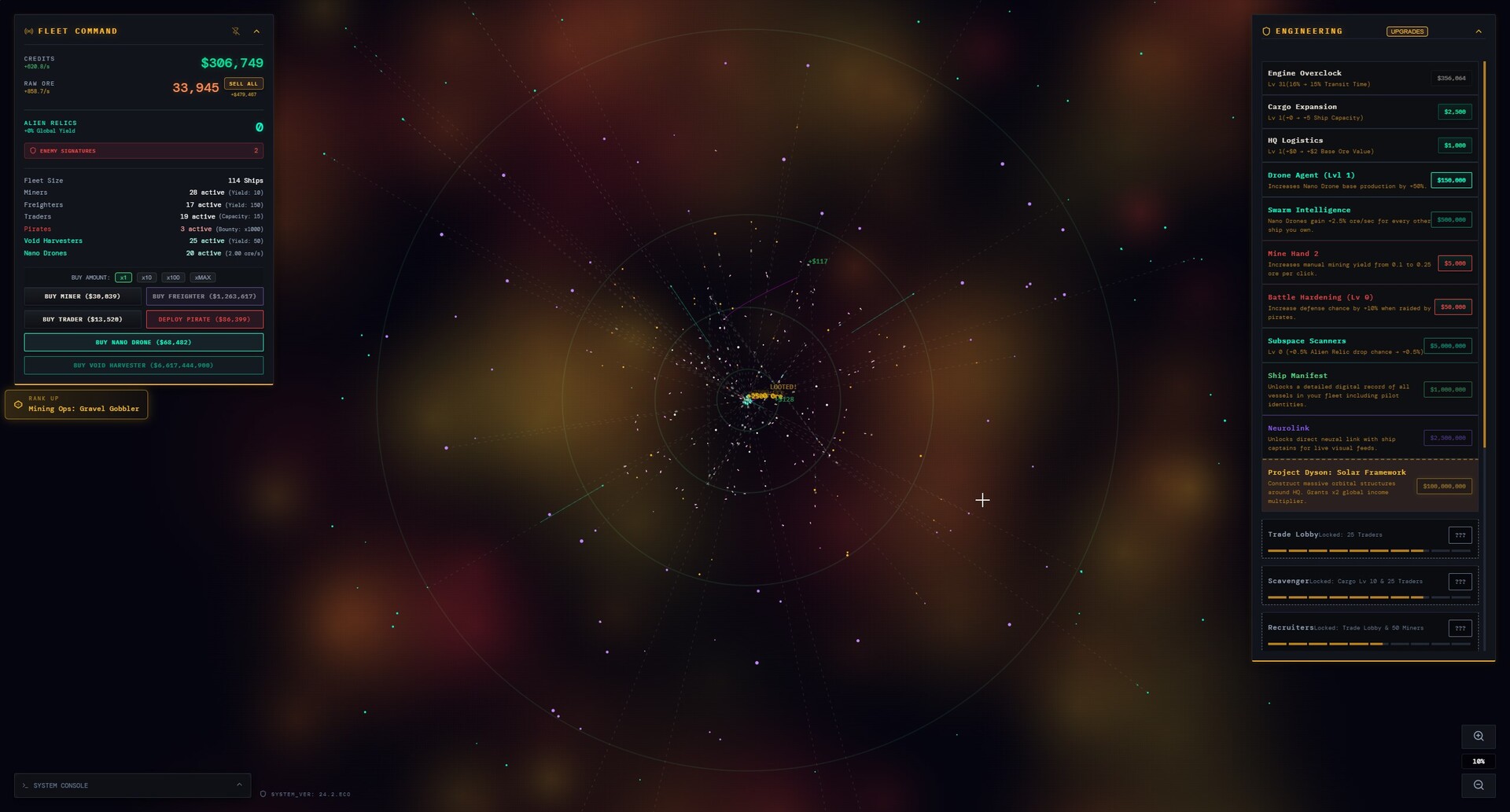Desk Space: Idle Spacefleet clicker