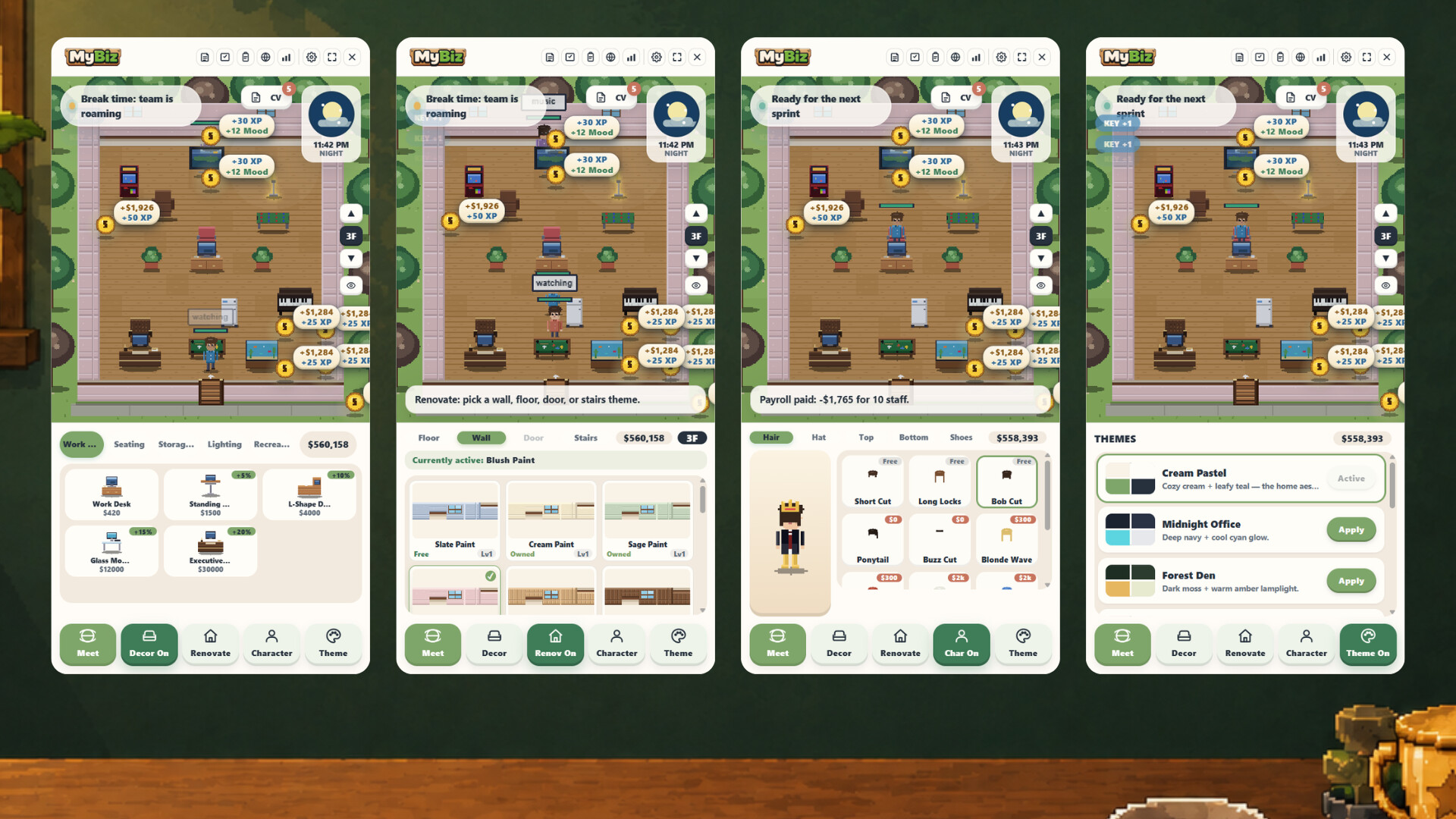 MyBiz: Pomodoro Desk Tycoon