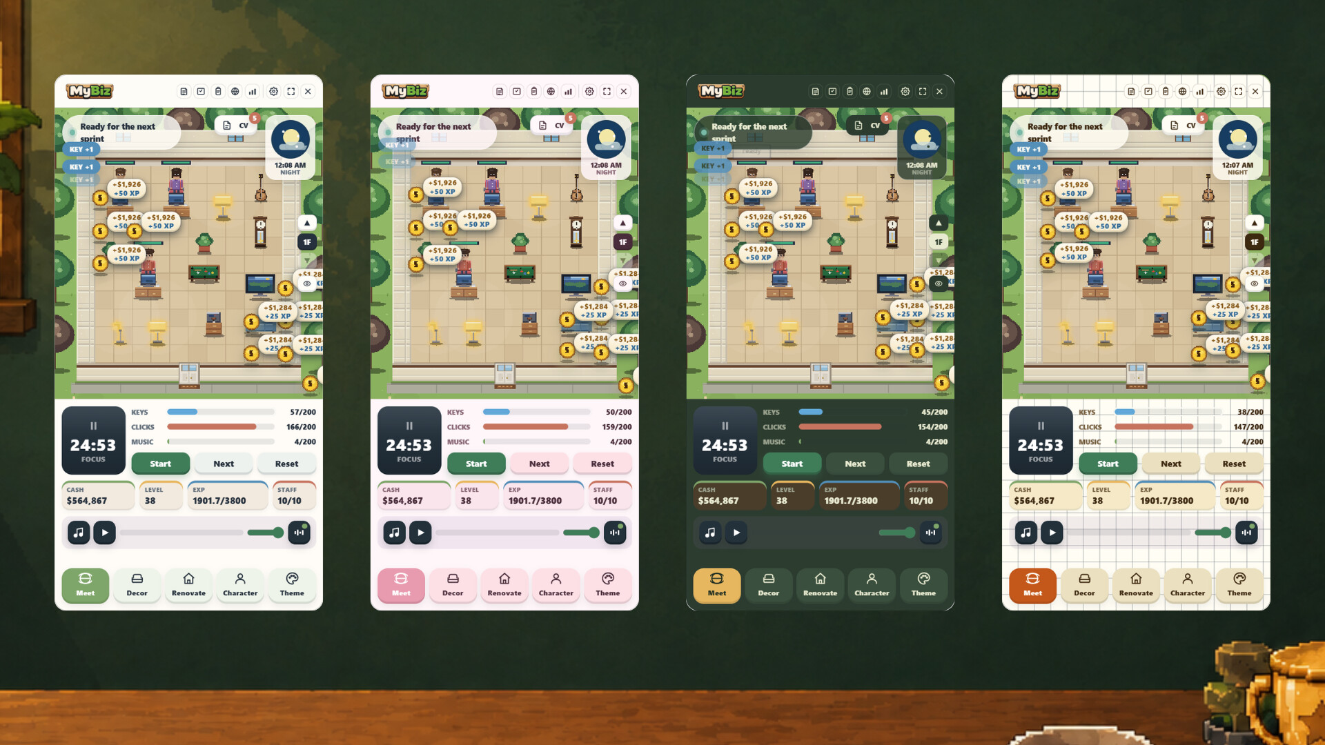 MyBiz: Pomodoro Desk Tycoon