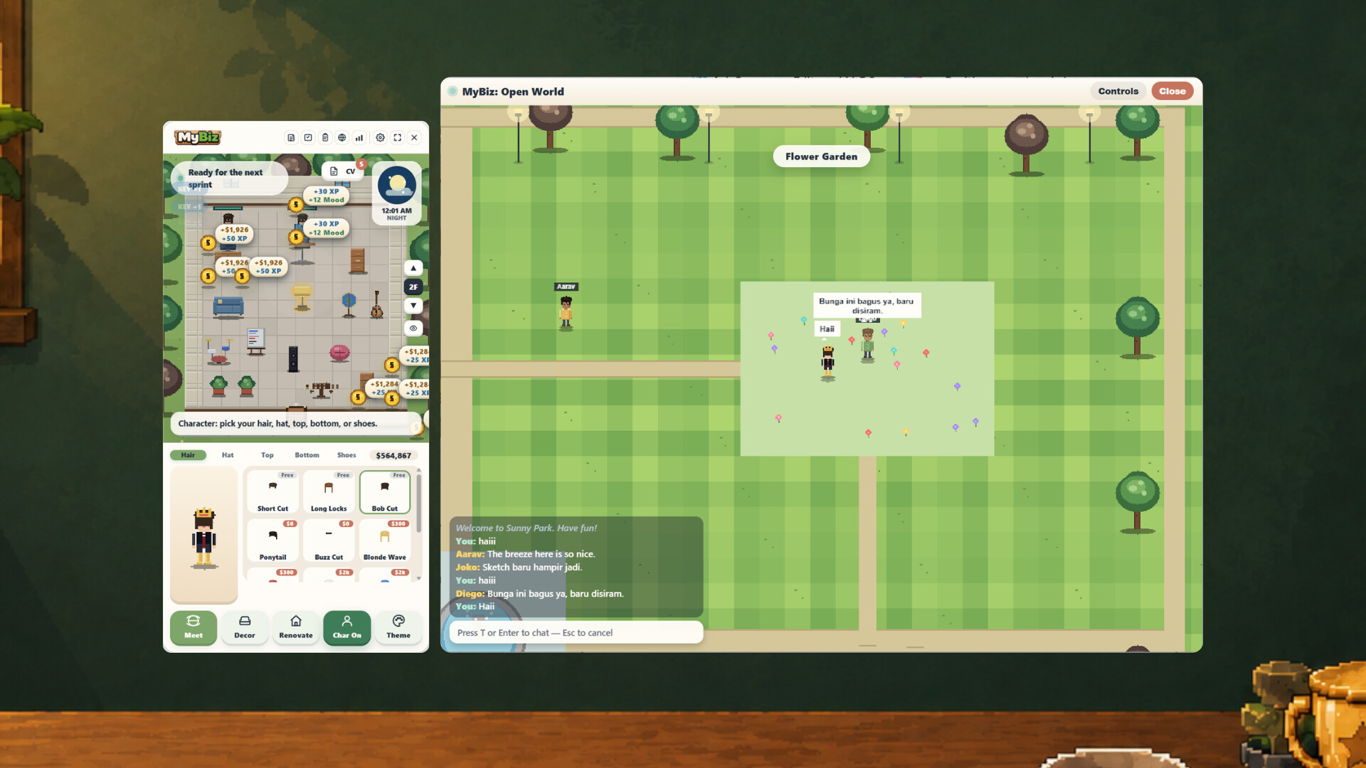 MyBiz: Pomodoro Desk Tycoon